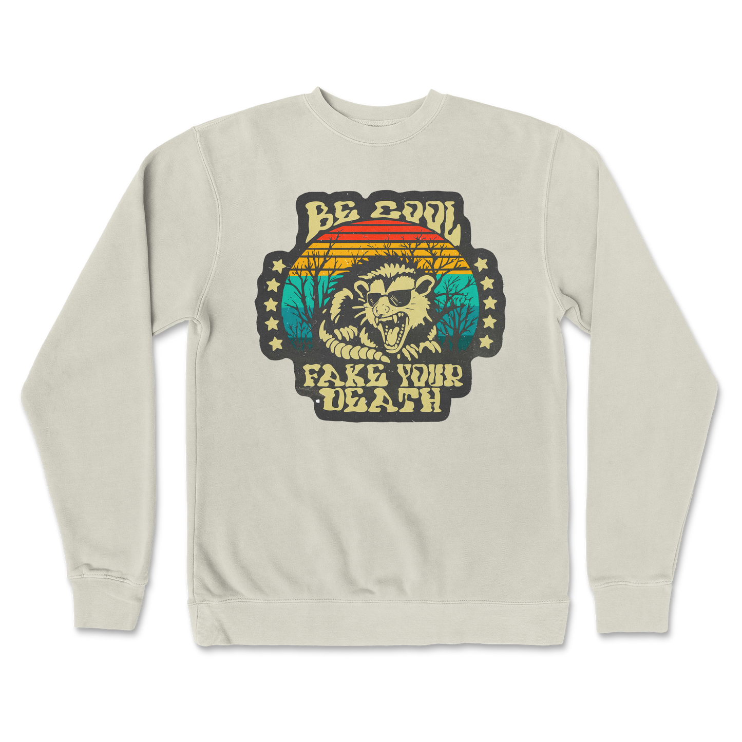 Independent Clothing Co. Crew Neck Fake Your Death in Bone