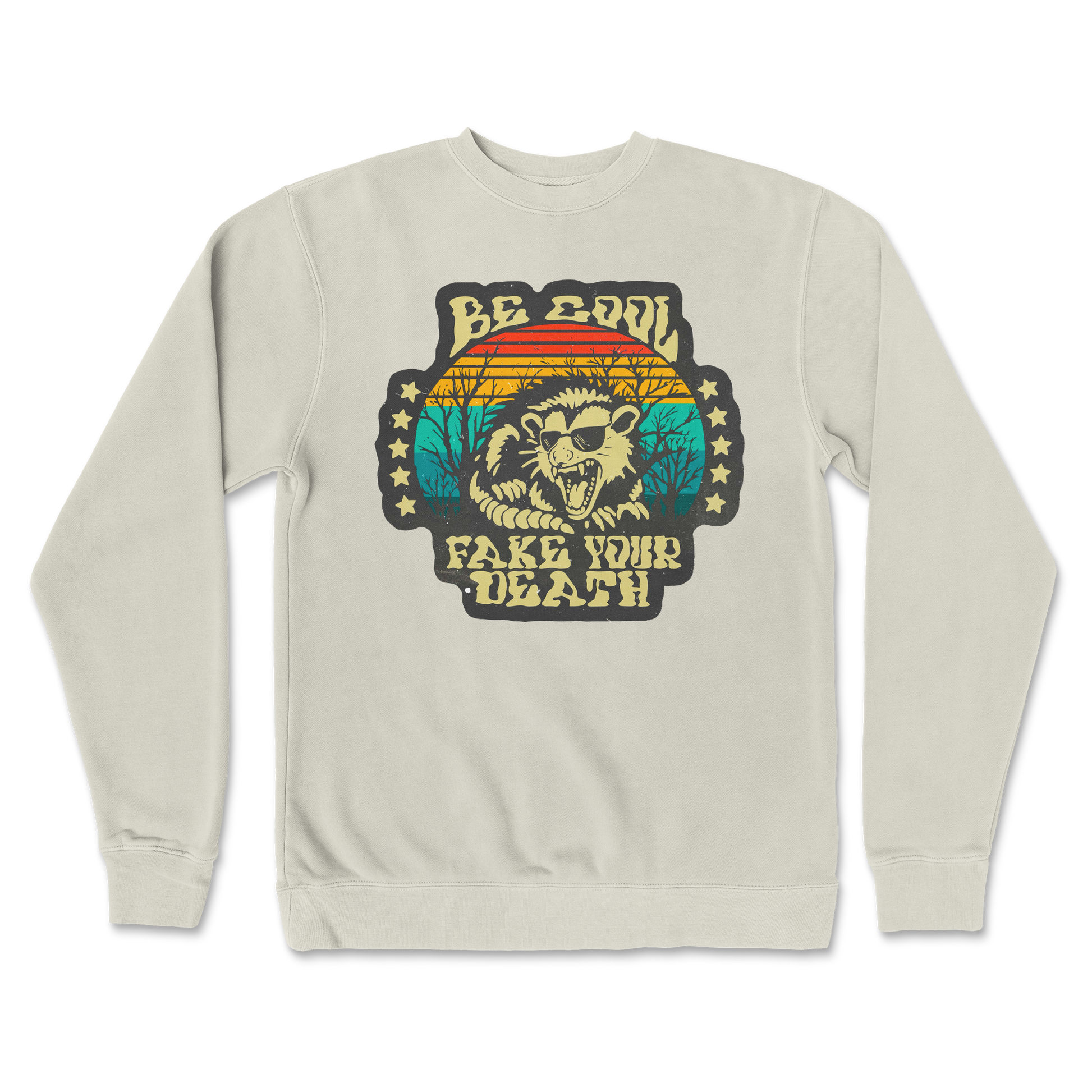 Independent Clothing Co. Crew Neck Fake Your Death in Bone