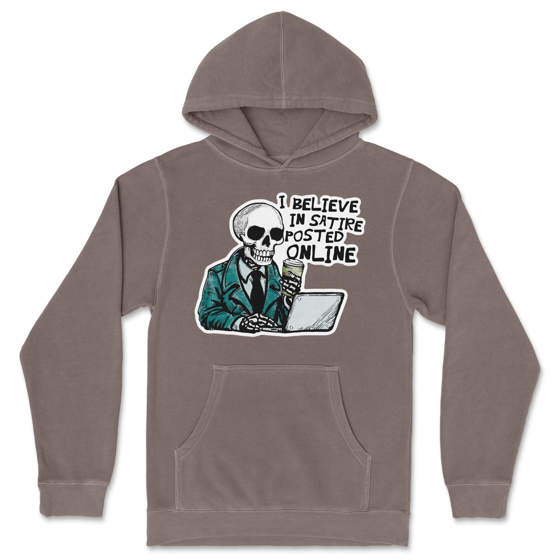 Independent Clothing Co. Hoodie Believe in Satire in Clay