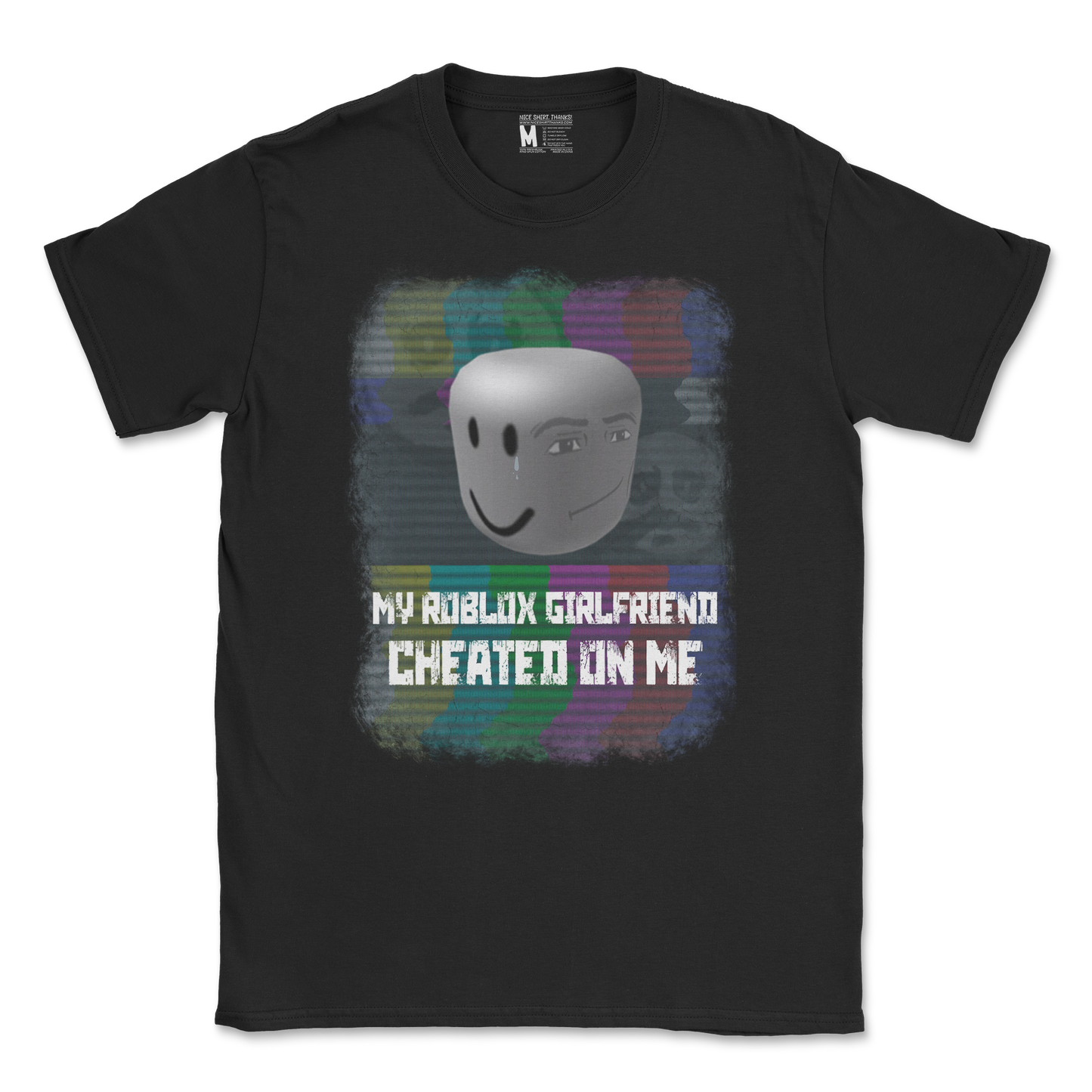 Gildan SoftStyle T-Shirt Roblox GF in Black