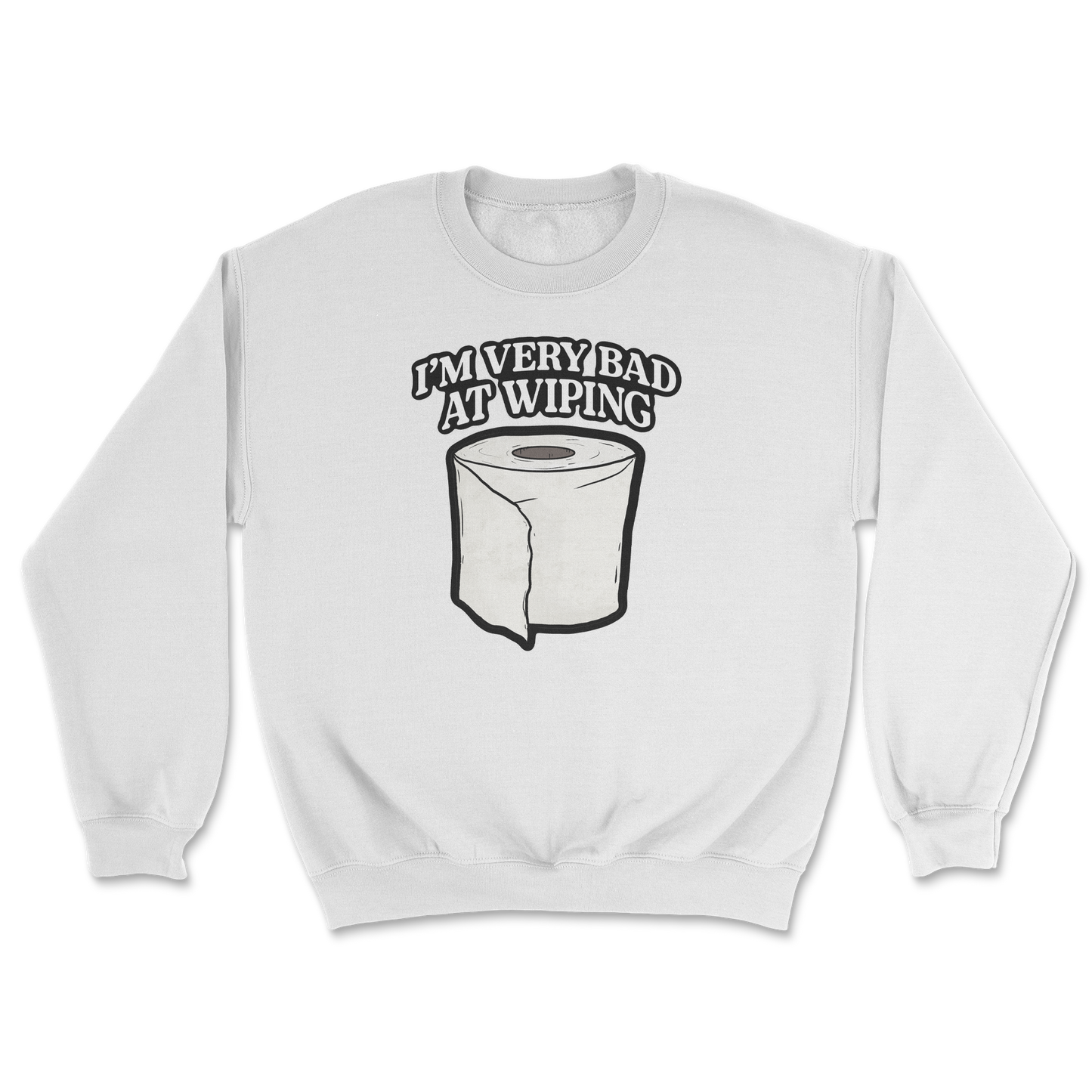 Heavy Blend Crew Neck Bad Wiper in White