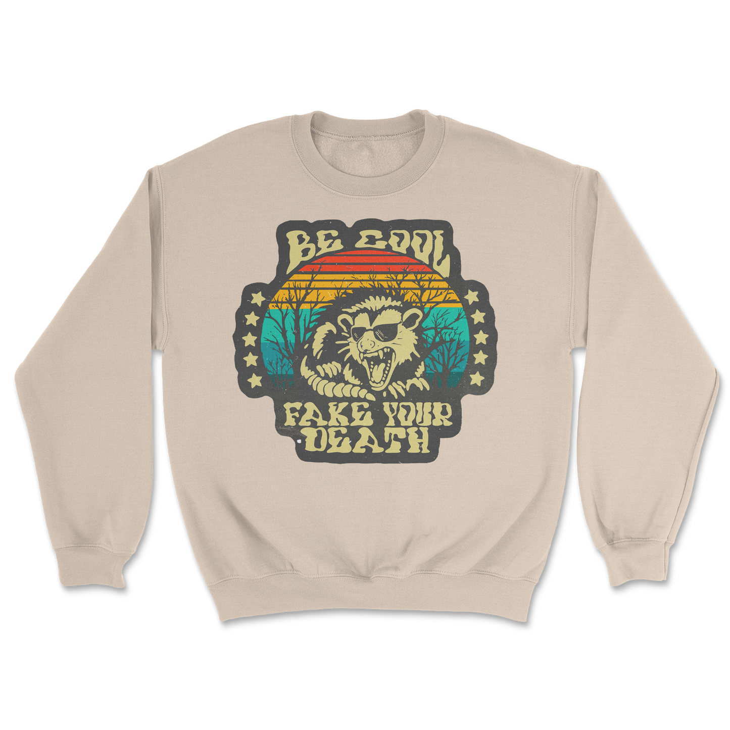 Heavy Blend Crew Neck Fake Your Death in Sand