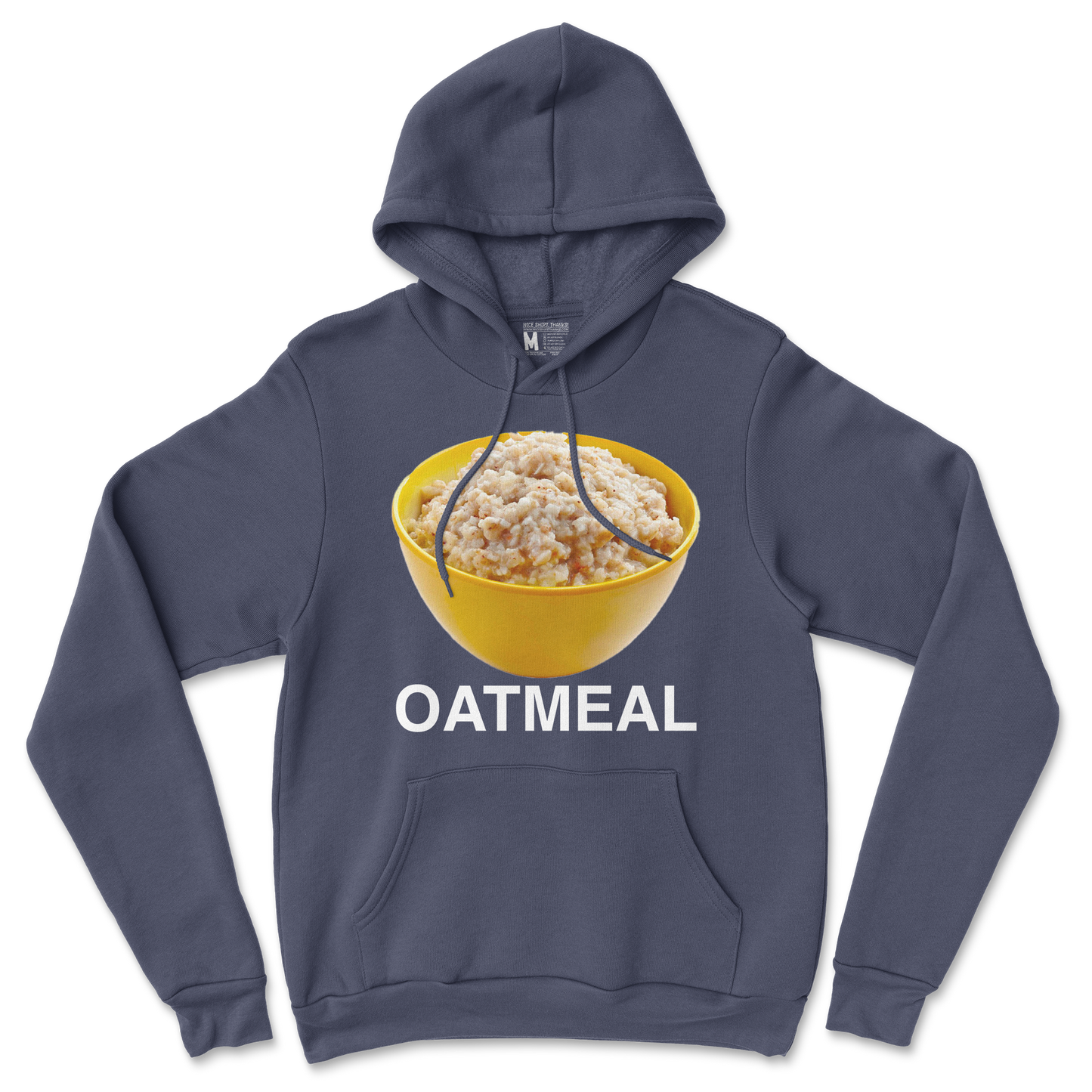 Gildan SoftStyle Hoodie Oatmeal in Navy