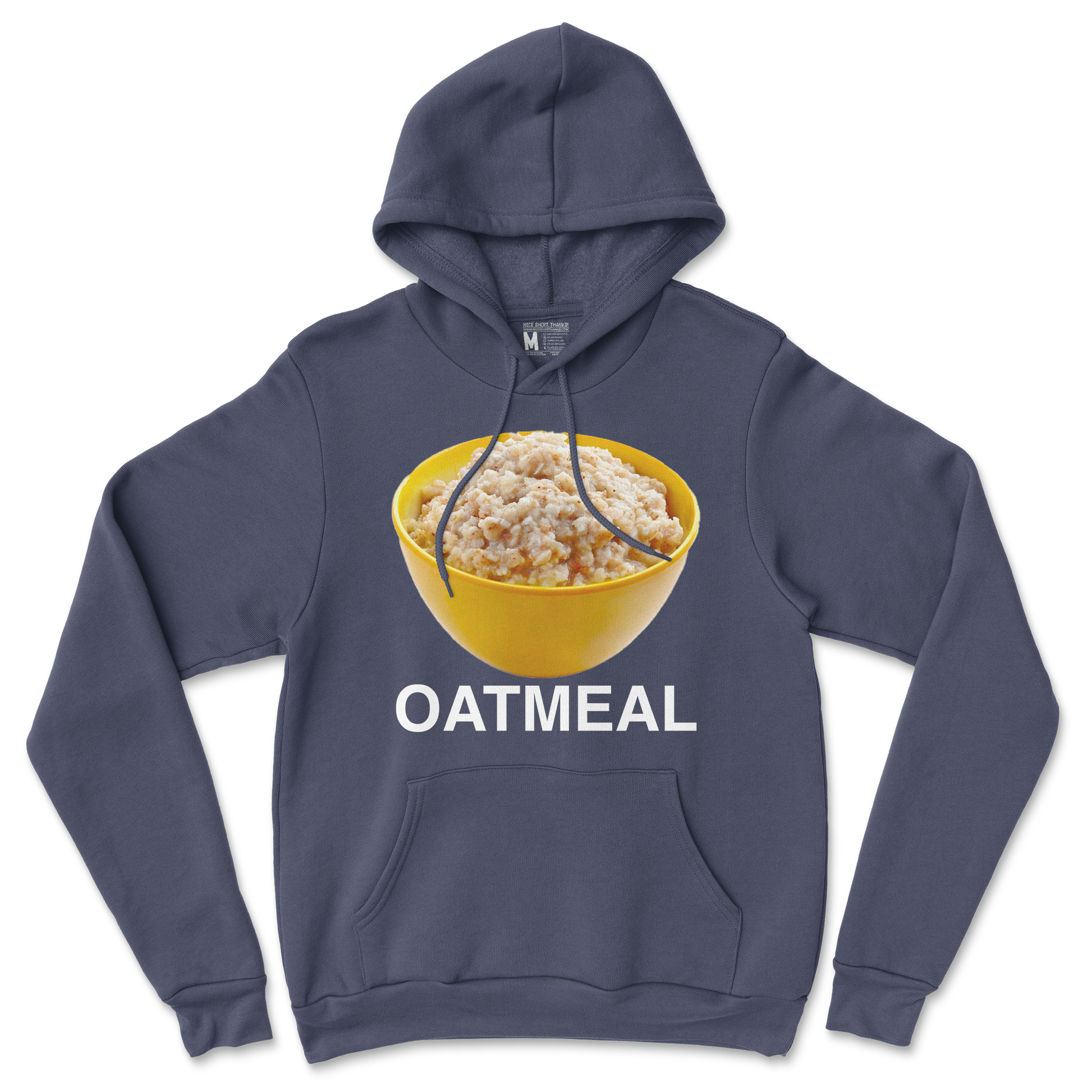 Gildan SoftStyle Hoodie Oatmeal in Navy