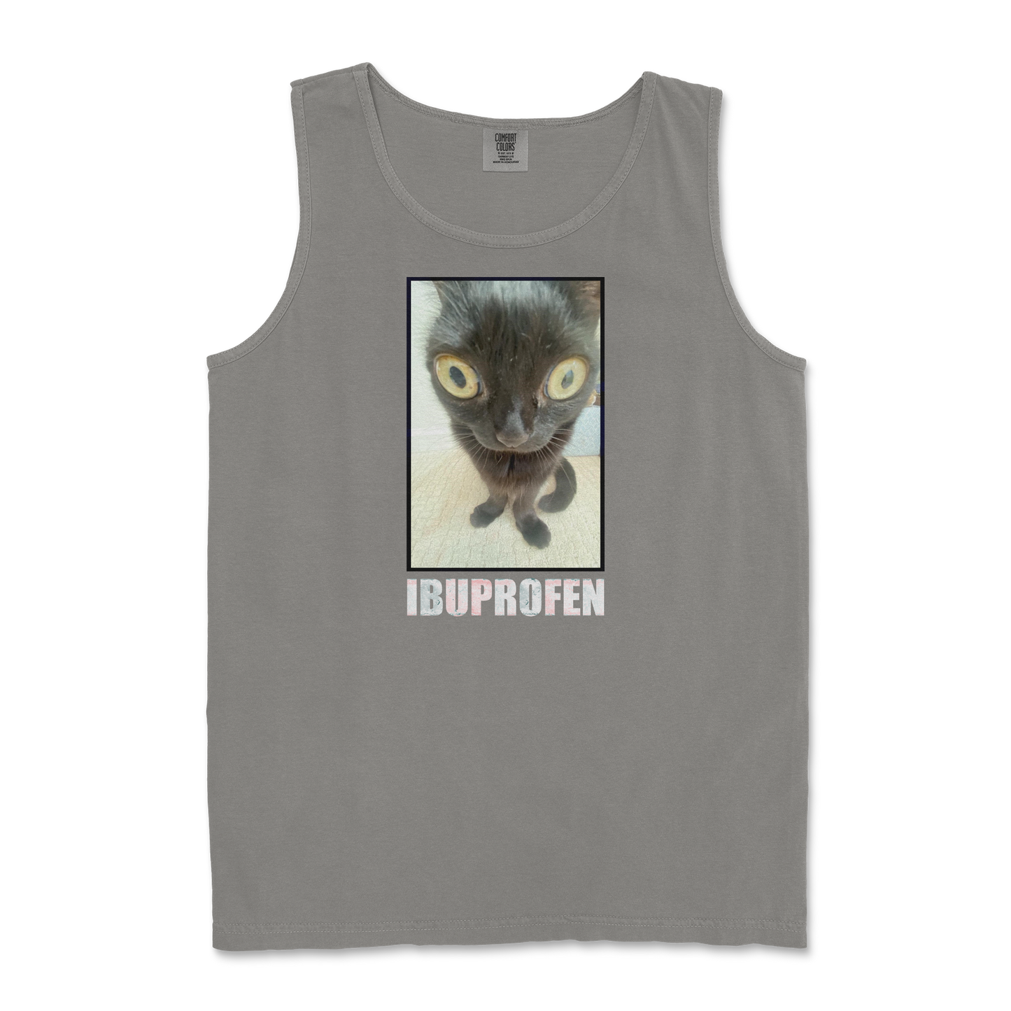 Comfort Colors Tank Top Ibuprofen in Grey