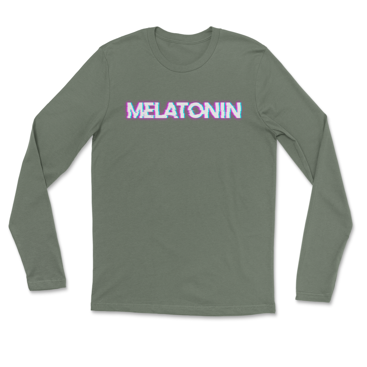 Heavy Blend Long Sleeve Melatonin in Military Green