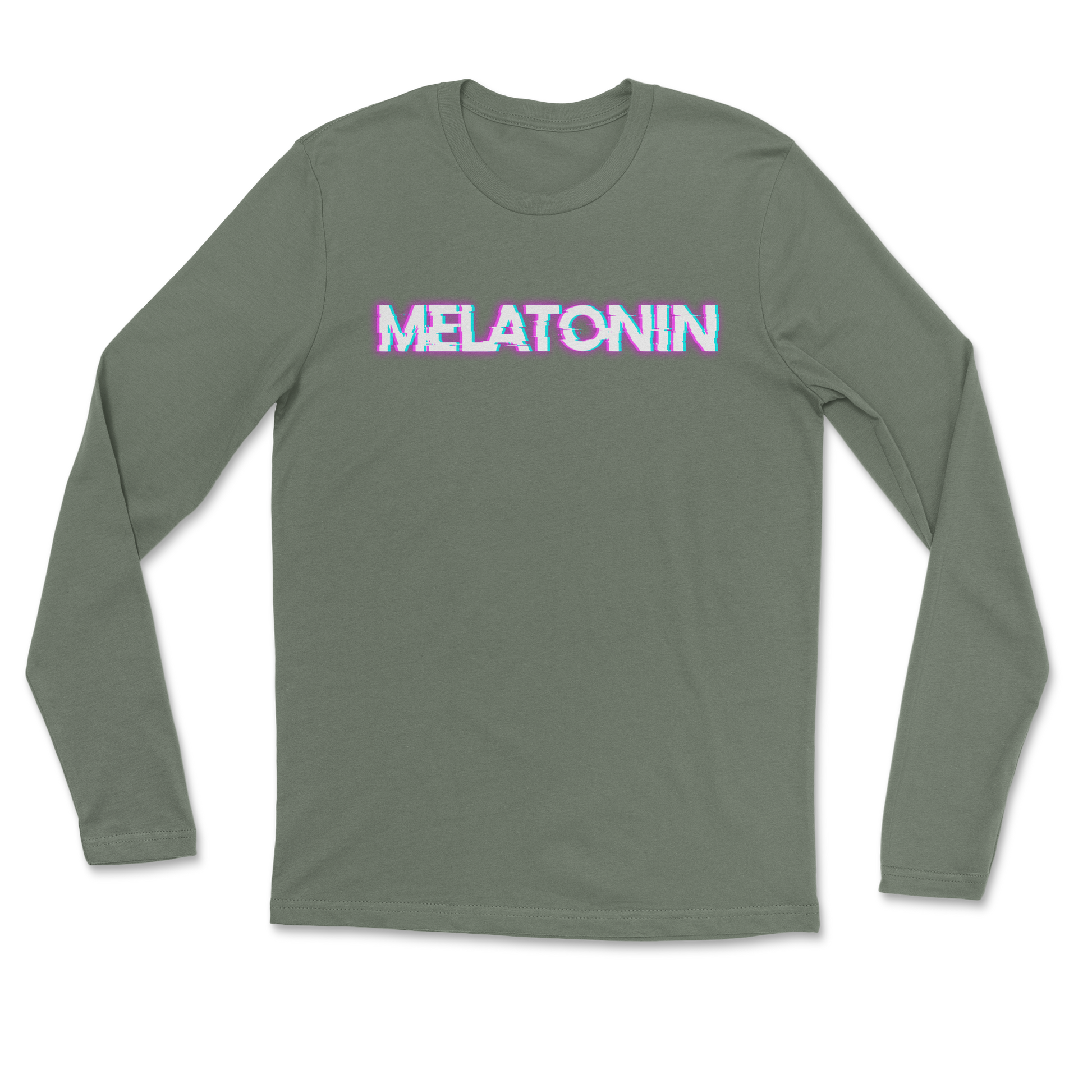 Heavy Blend Long Sleeve Melatonin in Military Green
