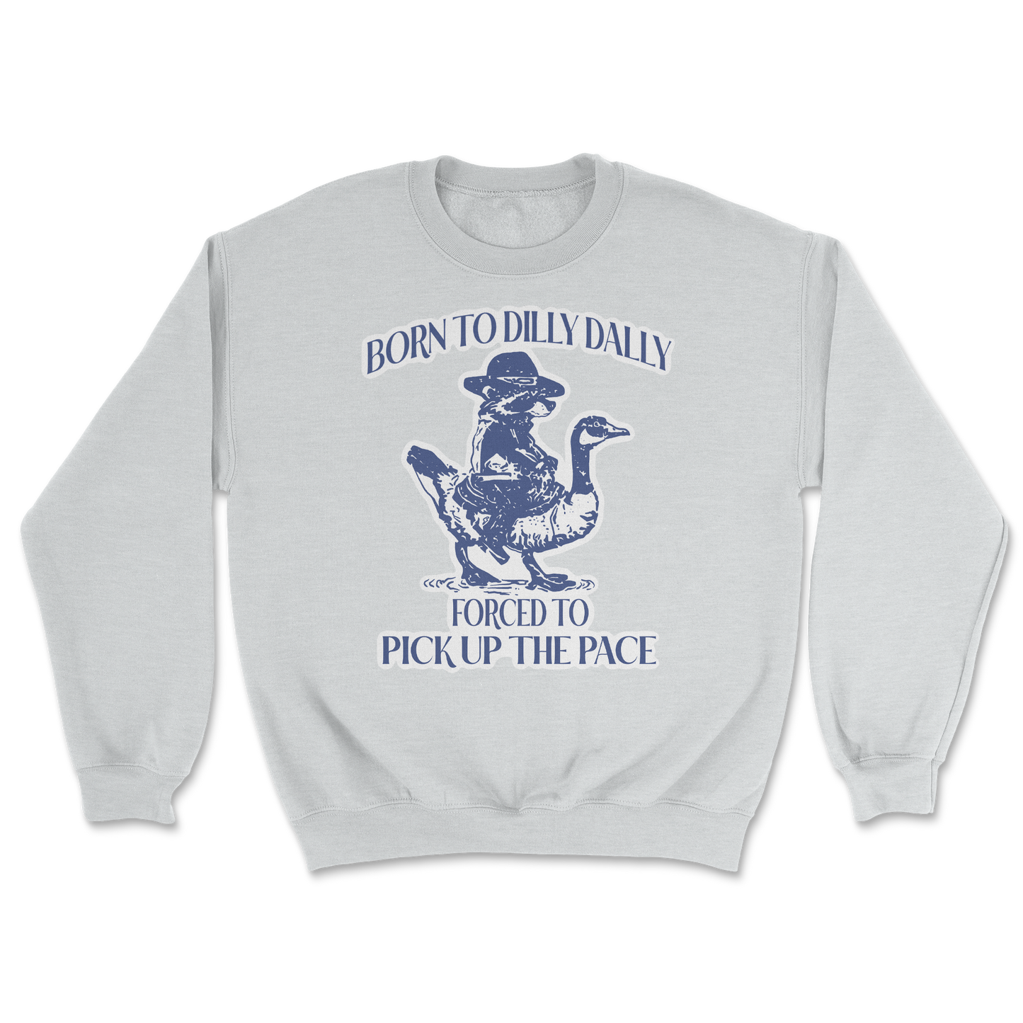Heavy Blend Crew Neck Dilly Dally in Sports-Grey