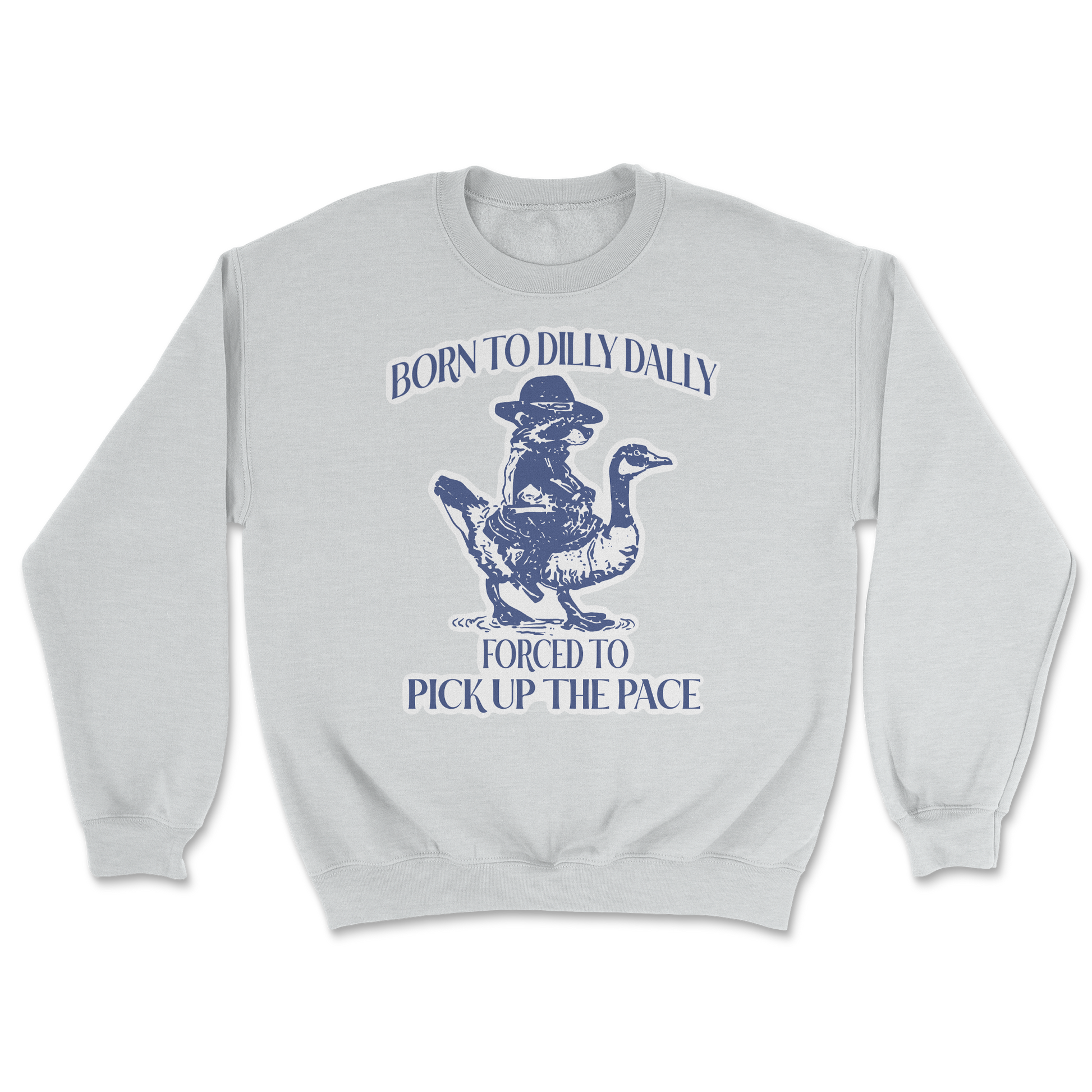 Heavy Blend Crew Neck Dilly Dally  in Sports-Grey
