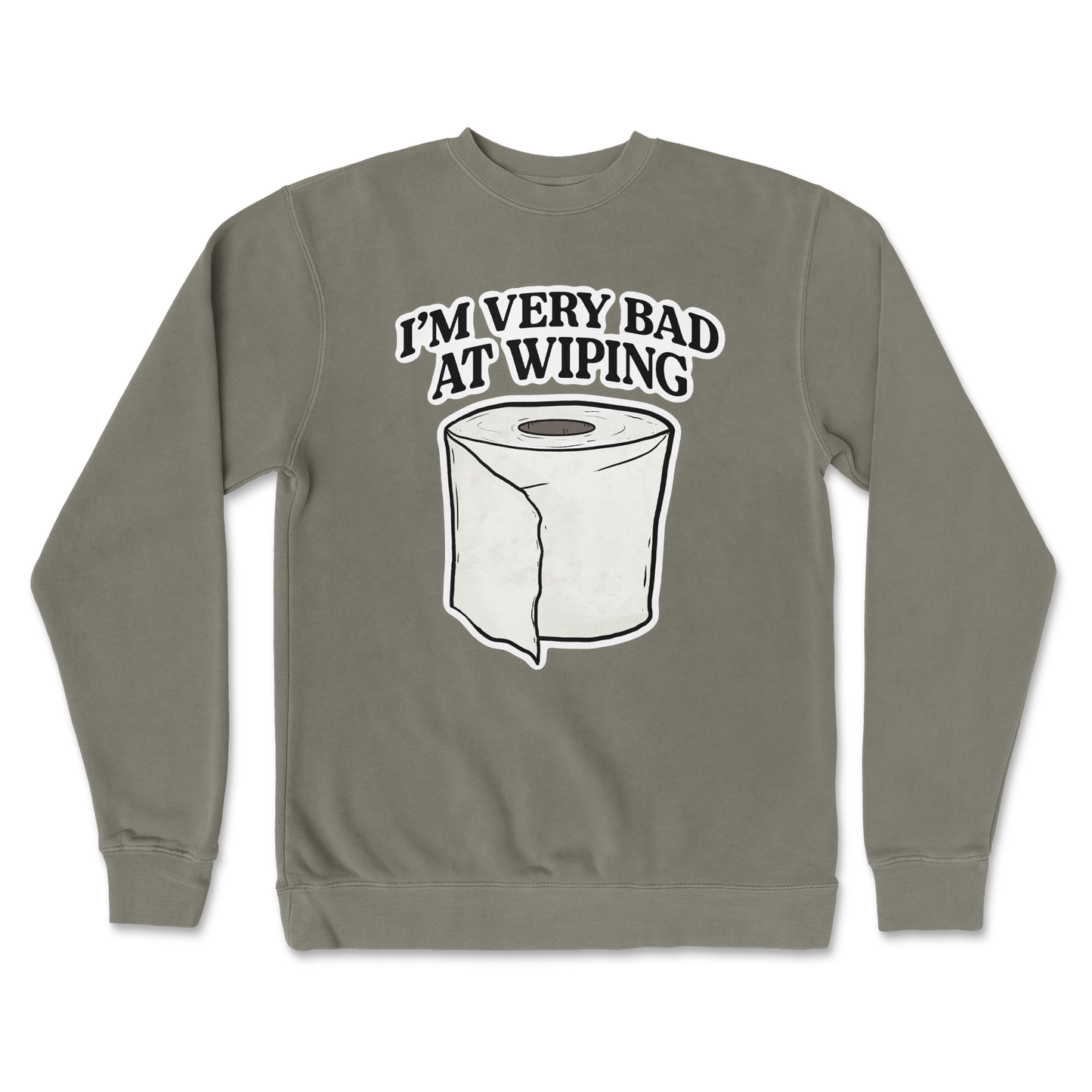 Independent Clothing Co. Crew Neck Bad Wiper in Army