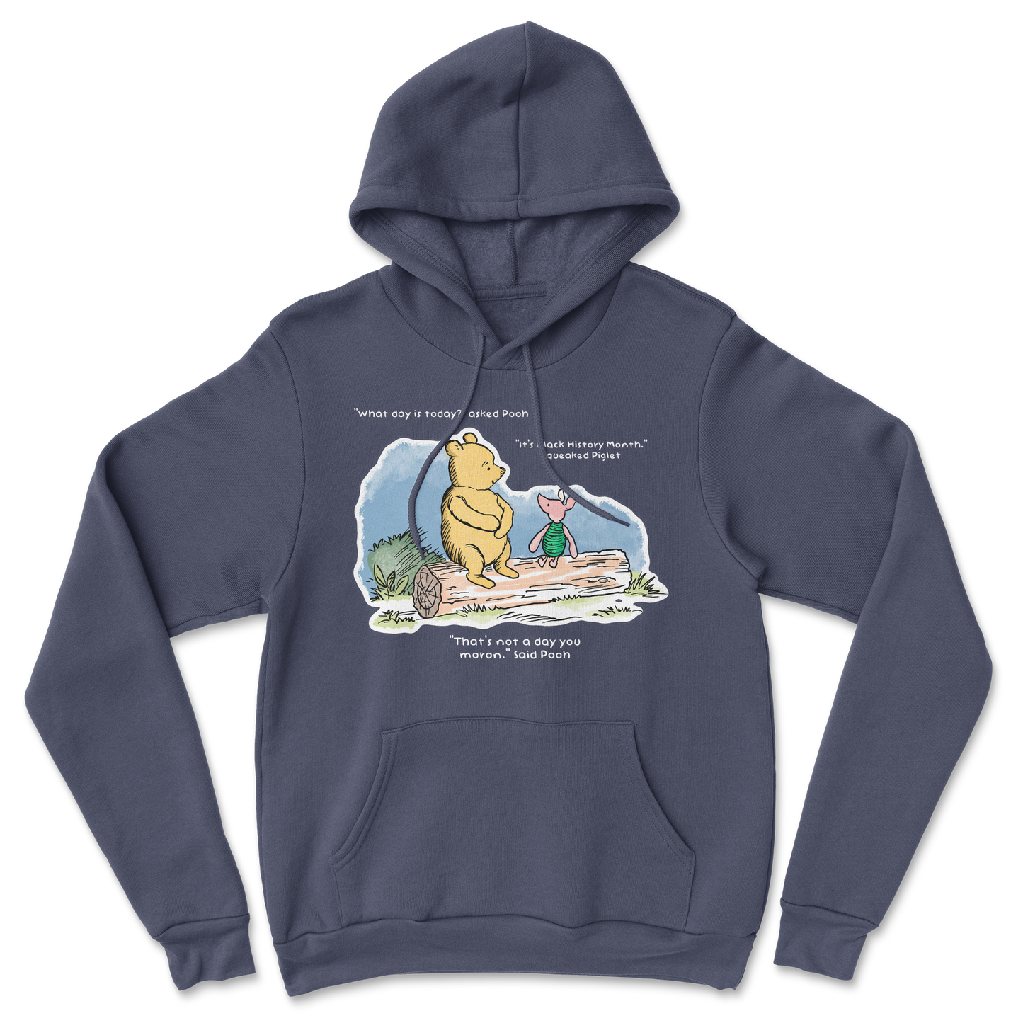The Nice Shirt Hoodie Winnie the Pooh in Navy