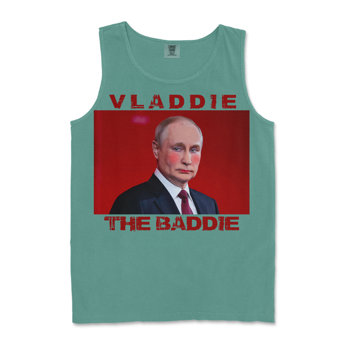 Comfort Colors Tank Top Vladdie The Baddie in LightGreen
