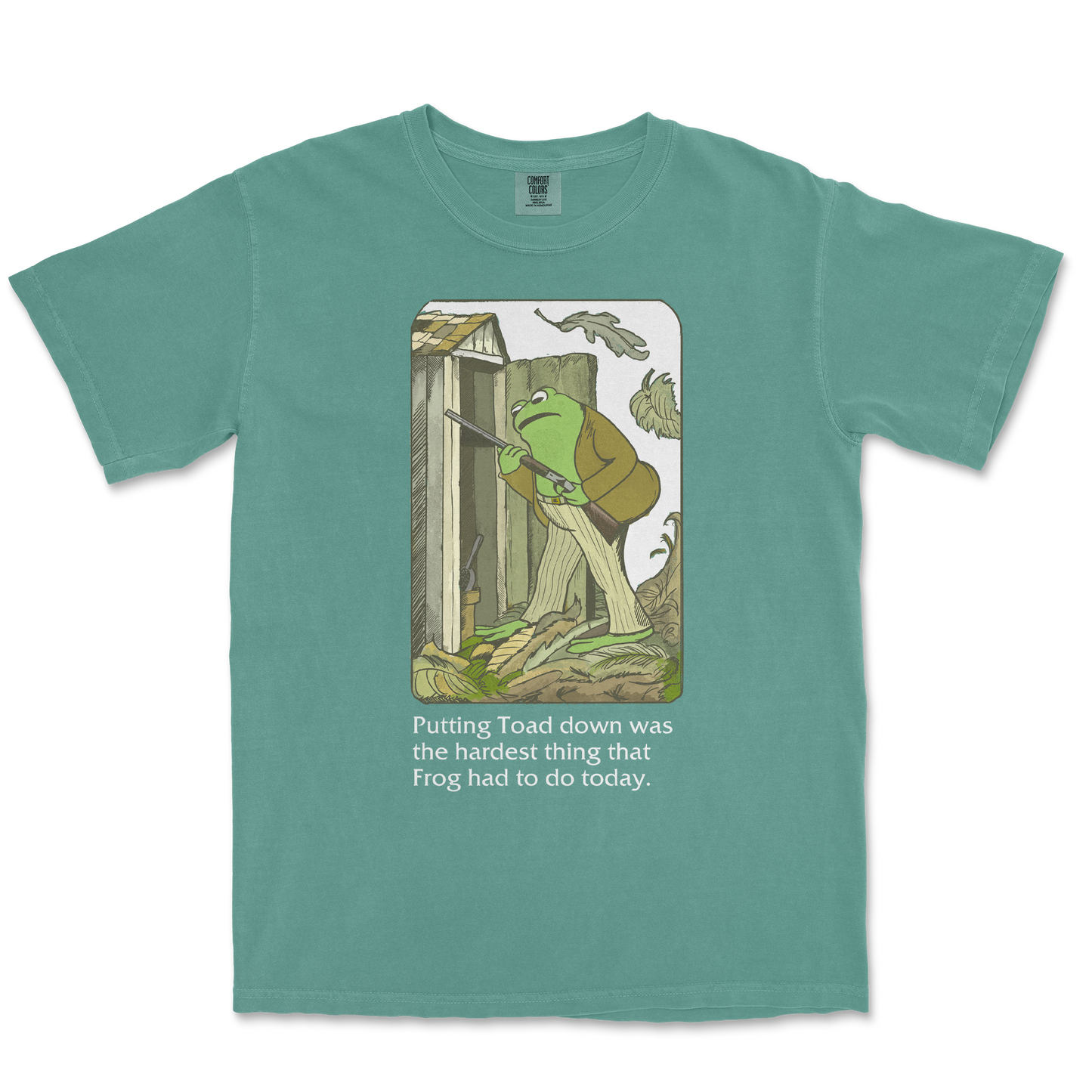 Comfort Colors T-Shirt Frog and Toad in Light-Green