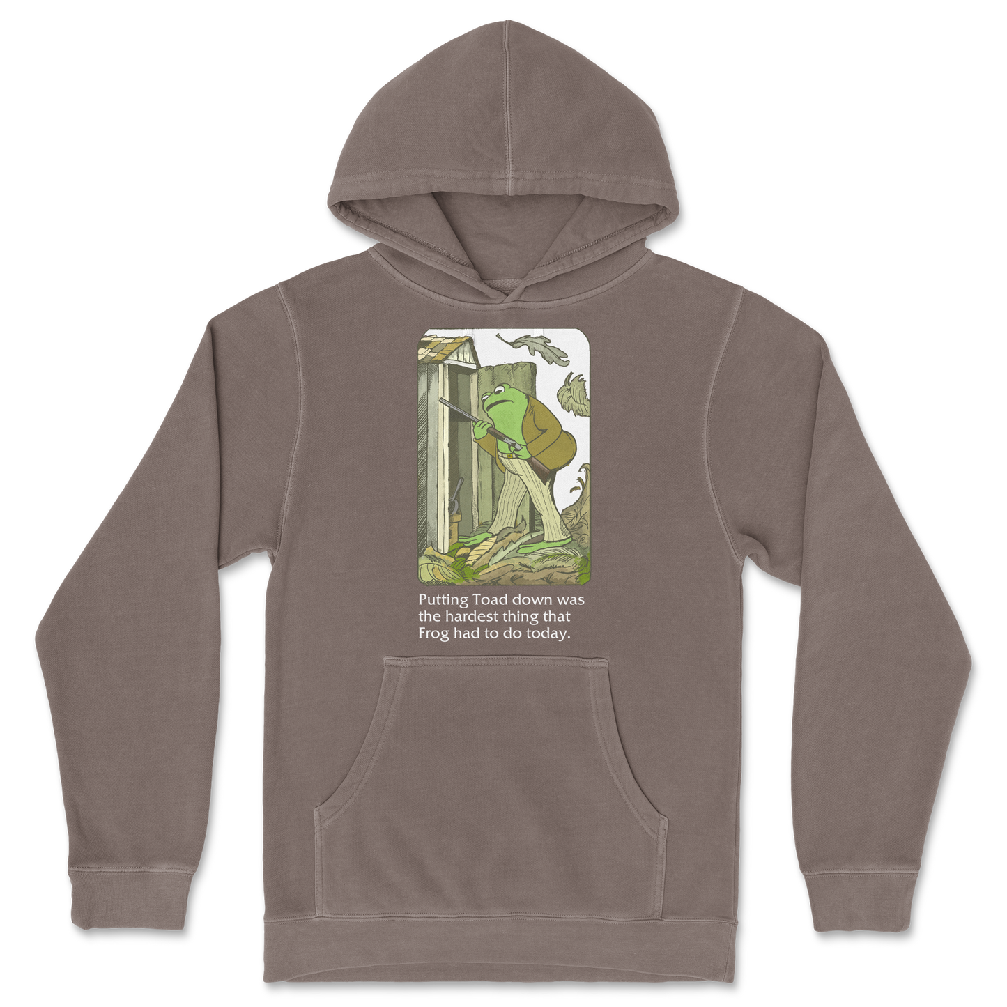 Independent Clothing Co. Hoodie Frog and Toad in Clay