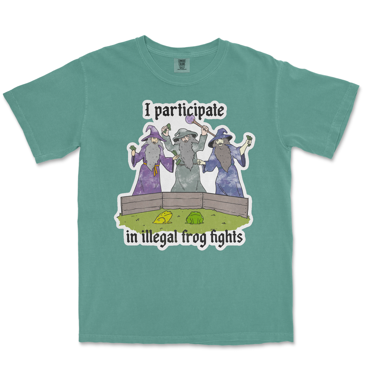 Comfort Colors T-Shirt Wizard Activities in Light-Green