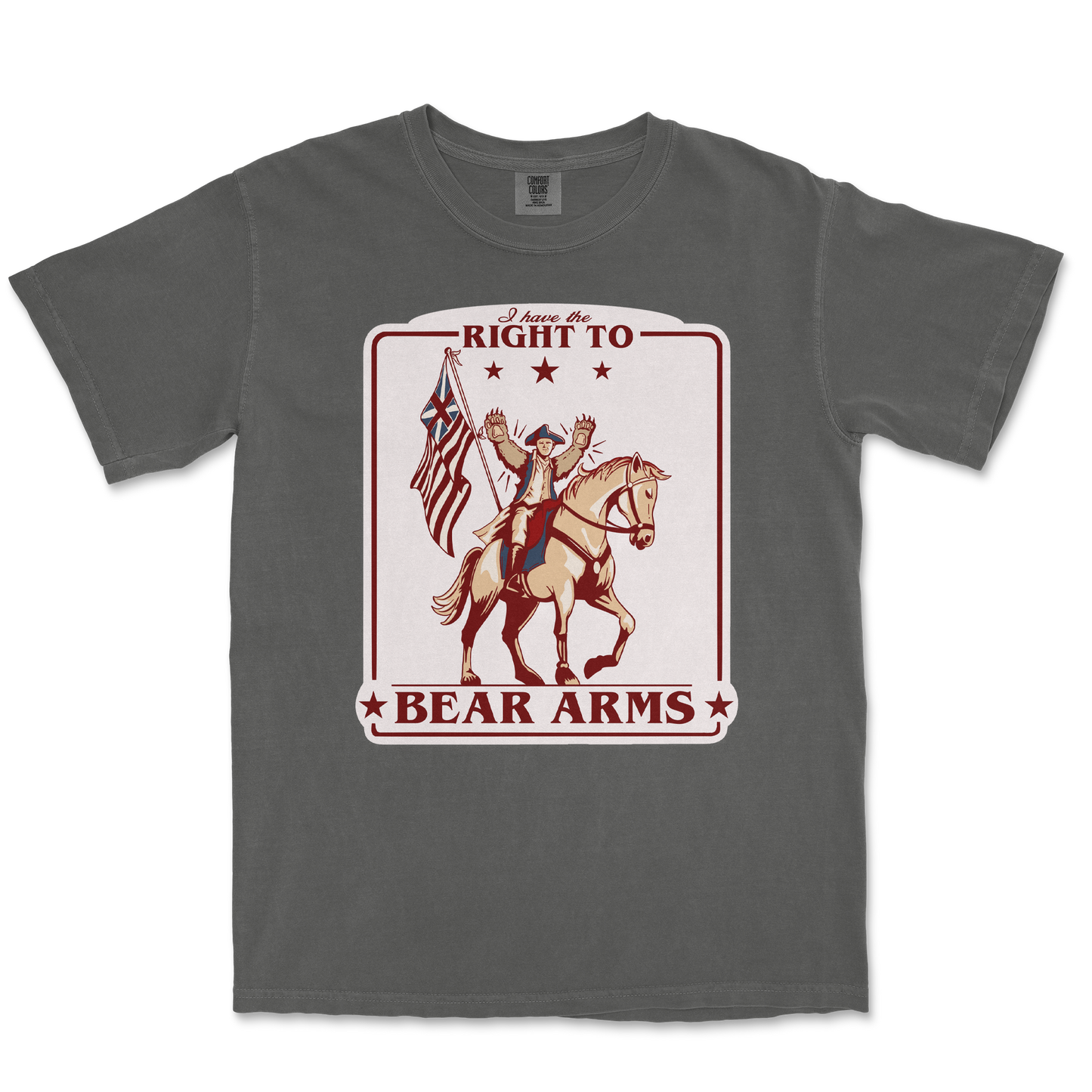 Comfort Colors T-Shirt Right to Bear Arms in Pepper