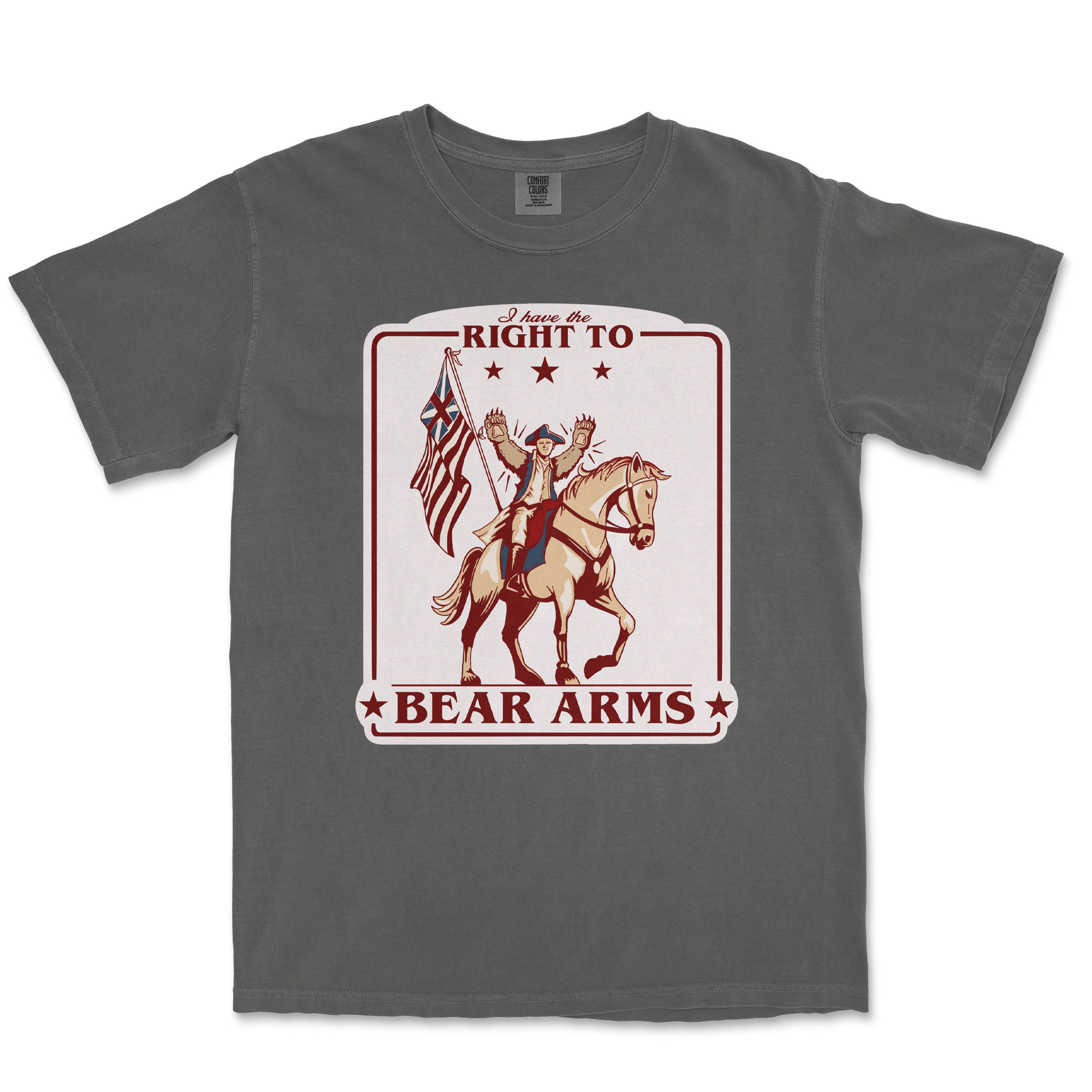 Comfort Colors T-Shirt Right to Bear Arms in Pepper