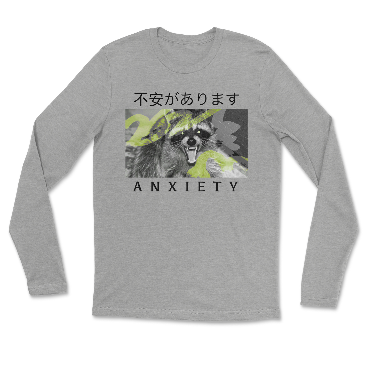 Heavy Blend Long Sleeve Anxiety in Grey Heather