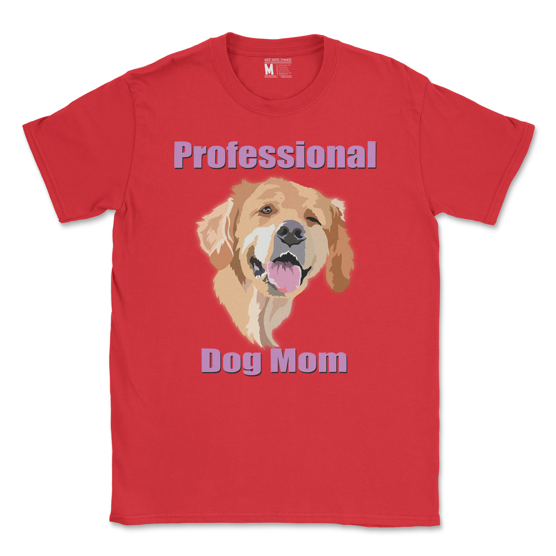 Gildan SoftStyle T-Shirt Dog Mom in Red