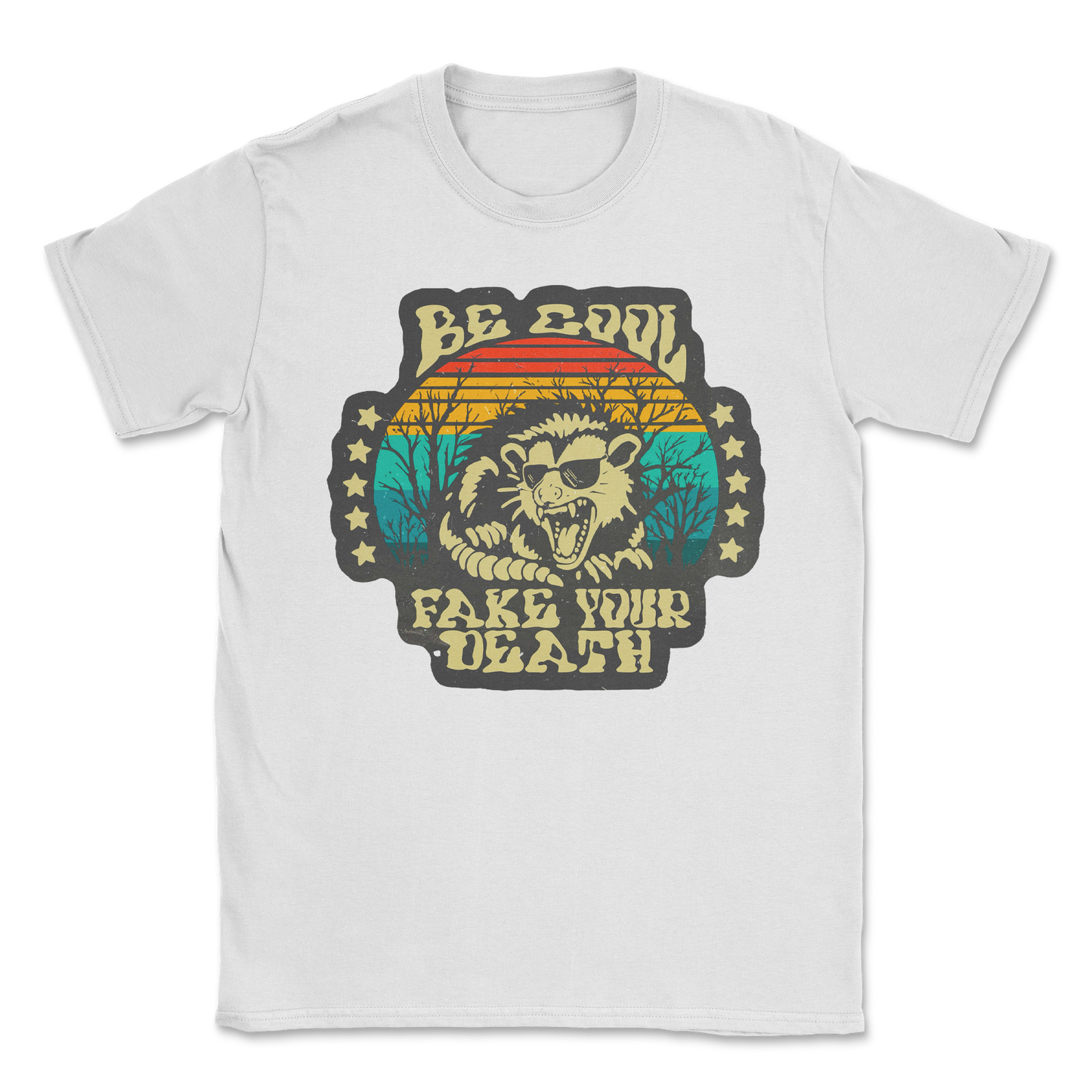 Heavy Blend T-Shirt Fake Your Death in White