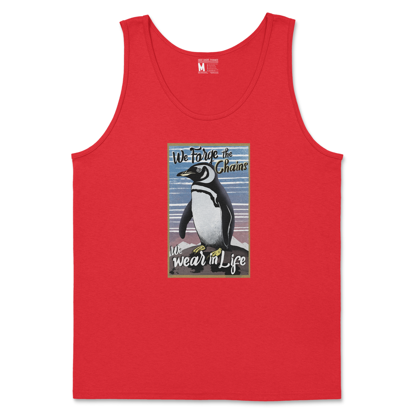 Gildan SoftStyle Tank Top in Red