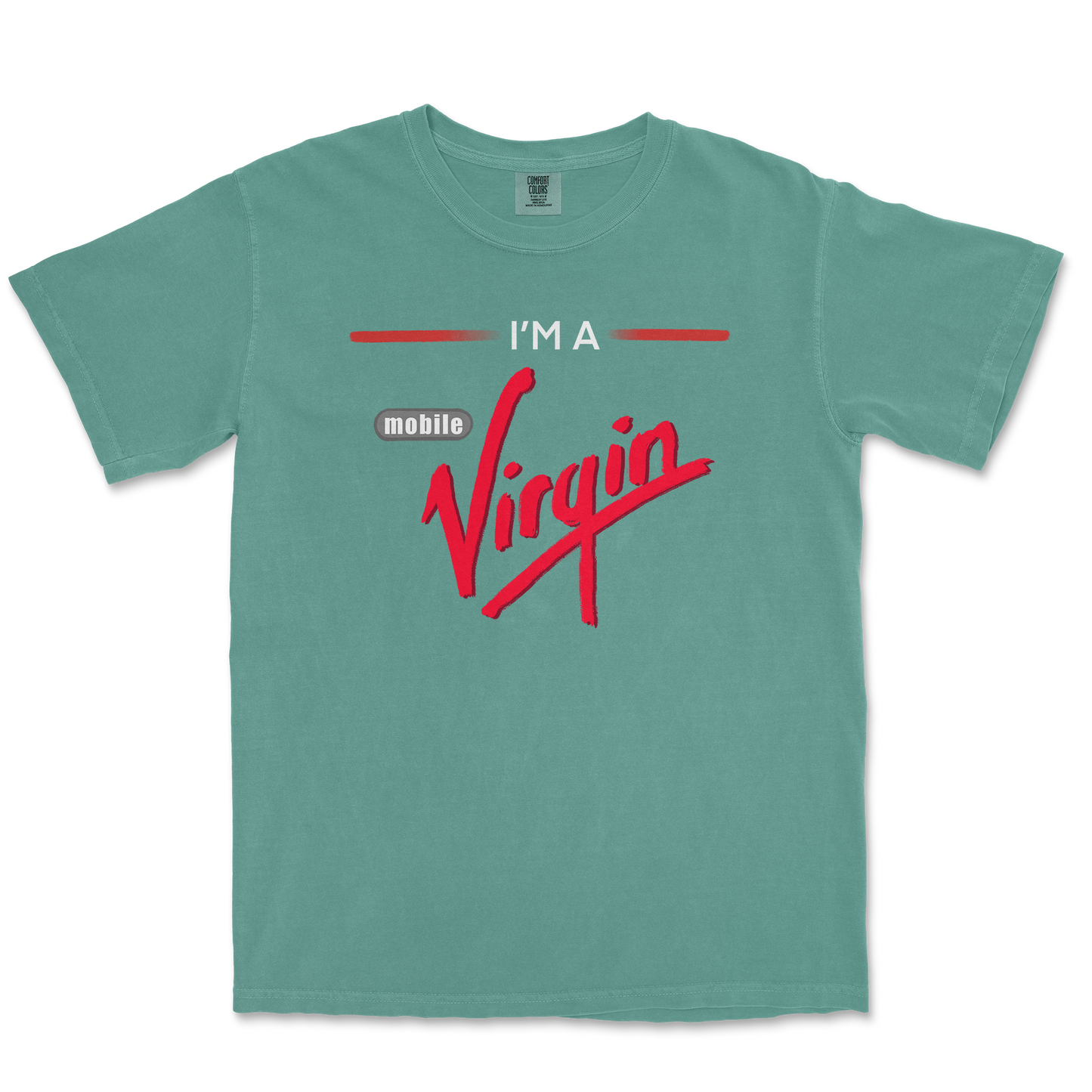 Comfort Colors T-Shirt Mobile Virgin in LightGreen