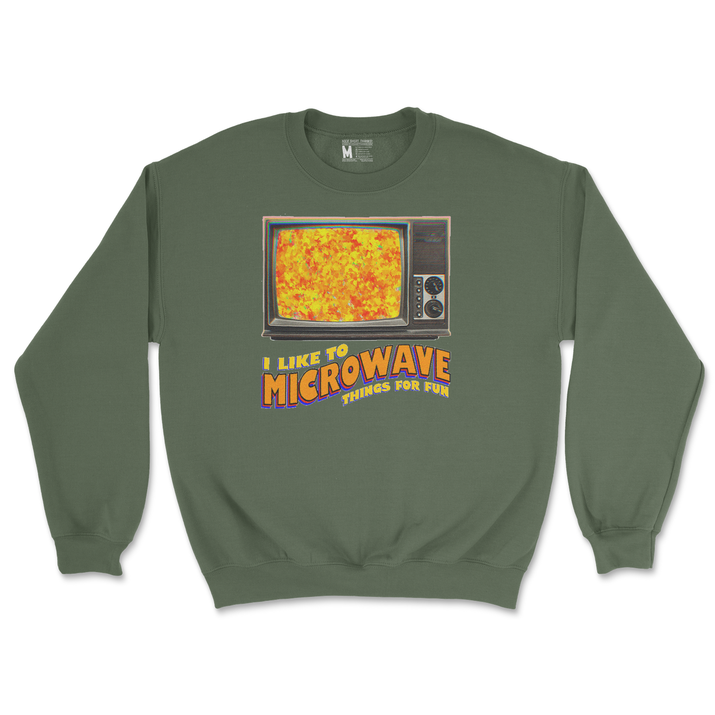Gildan SoftStyle Crew Neck in Military Green