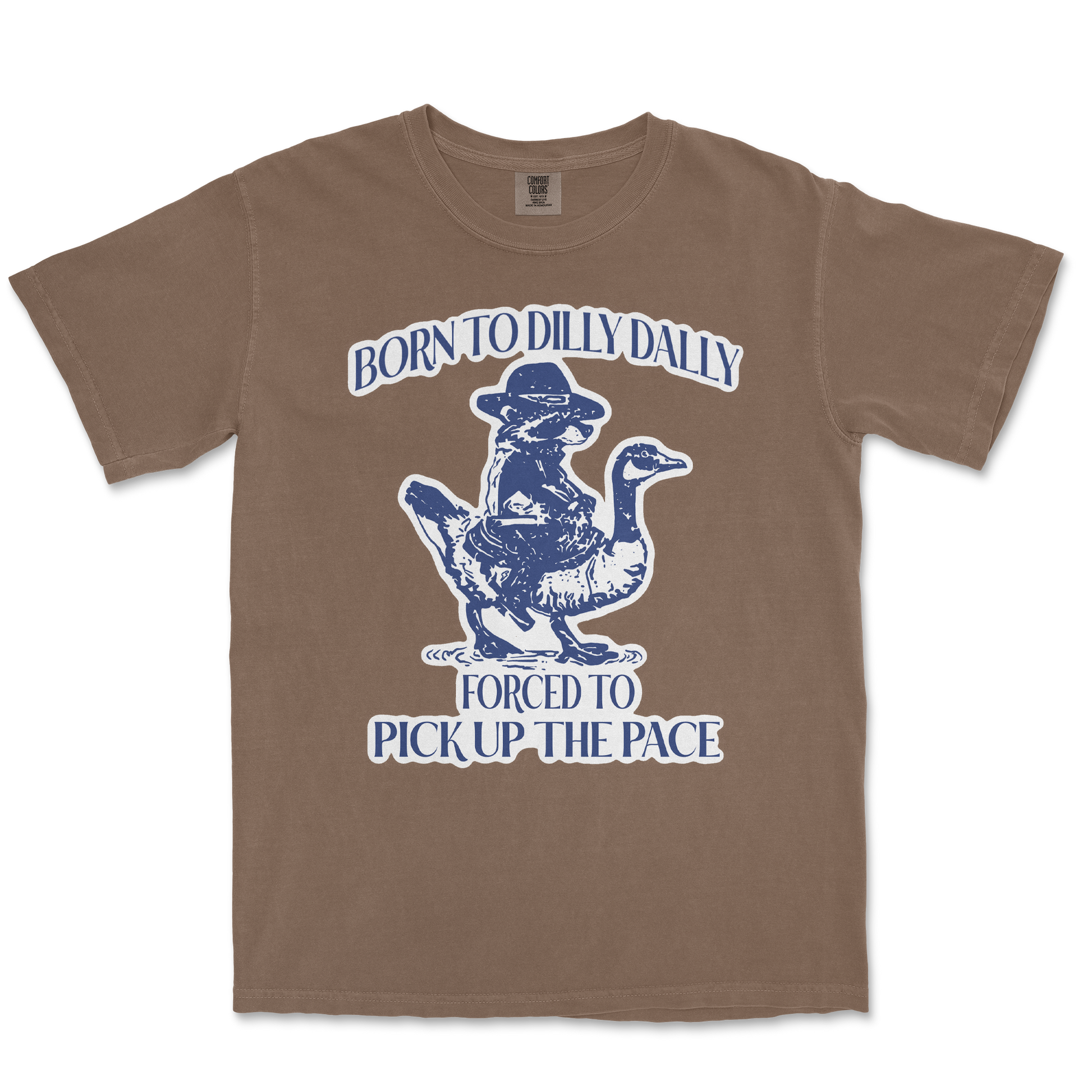 Comfort Colors T-Shirt Dilly Dally  in Espresso