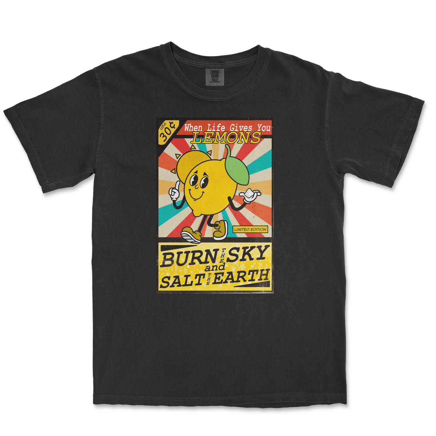 Comfort Colors T-Shirt Life Gives You Lemons in Black