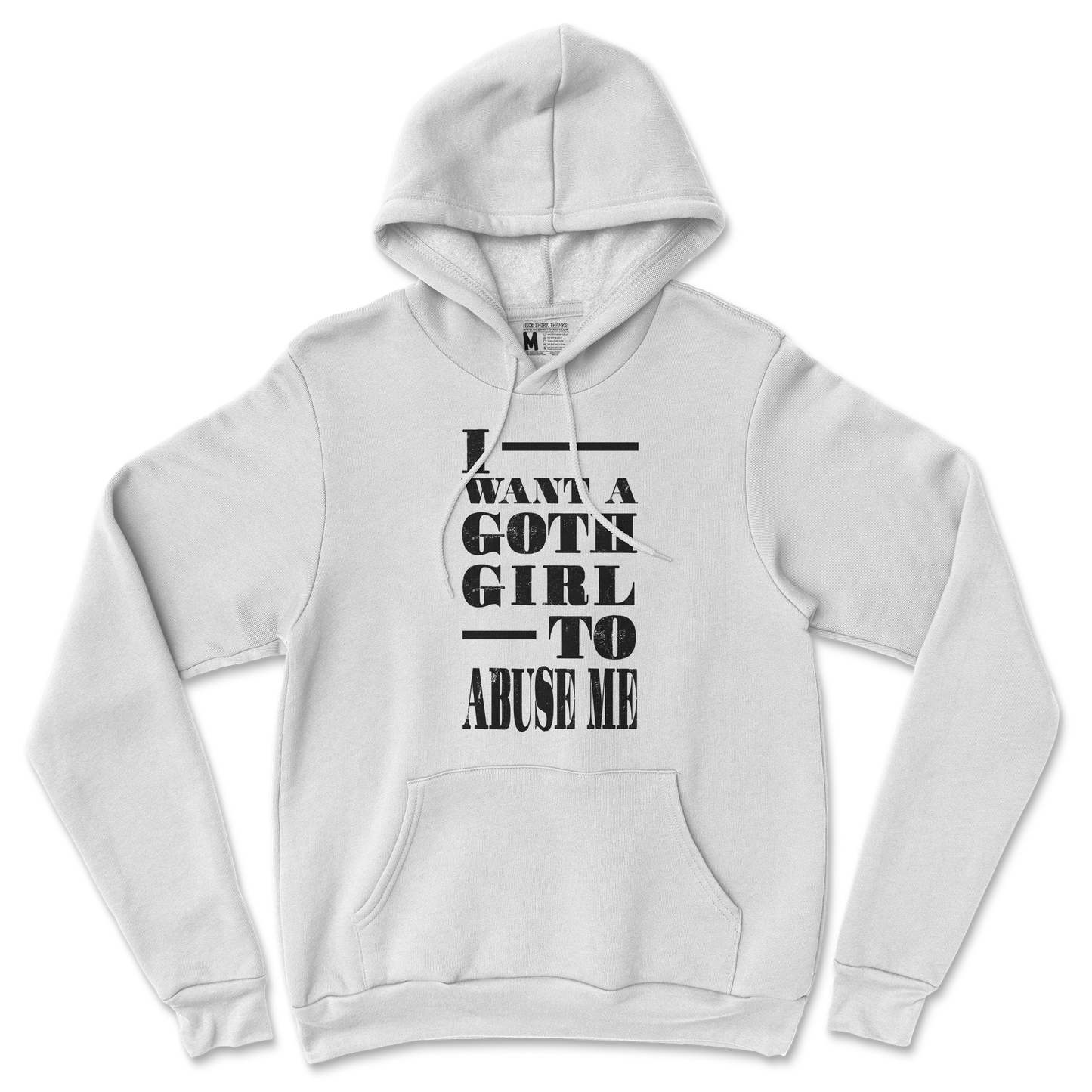 Gildan SoftStyle Hoodie I Want A Goth GF in White