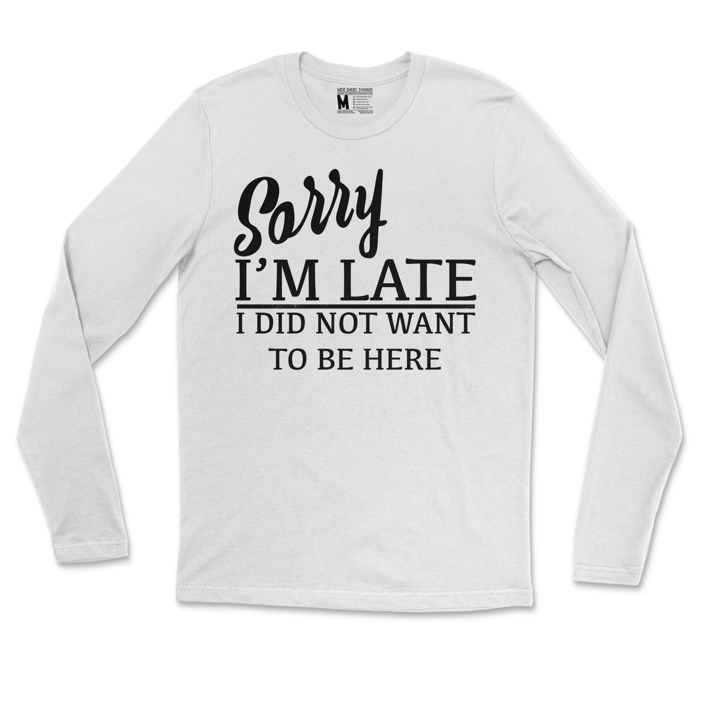 Gildan SoftStyle Long Sleeve Late  in White