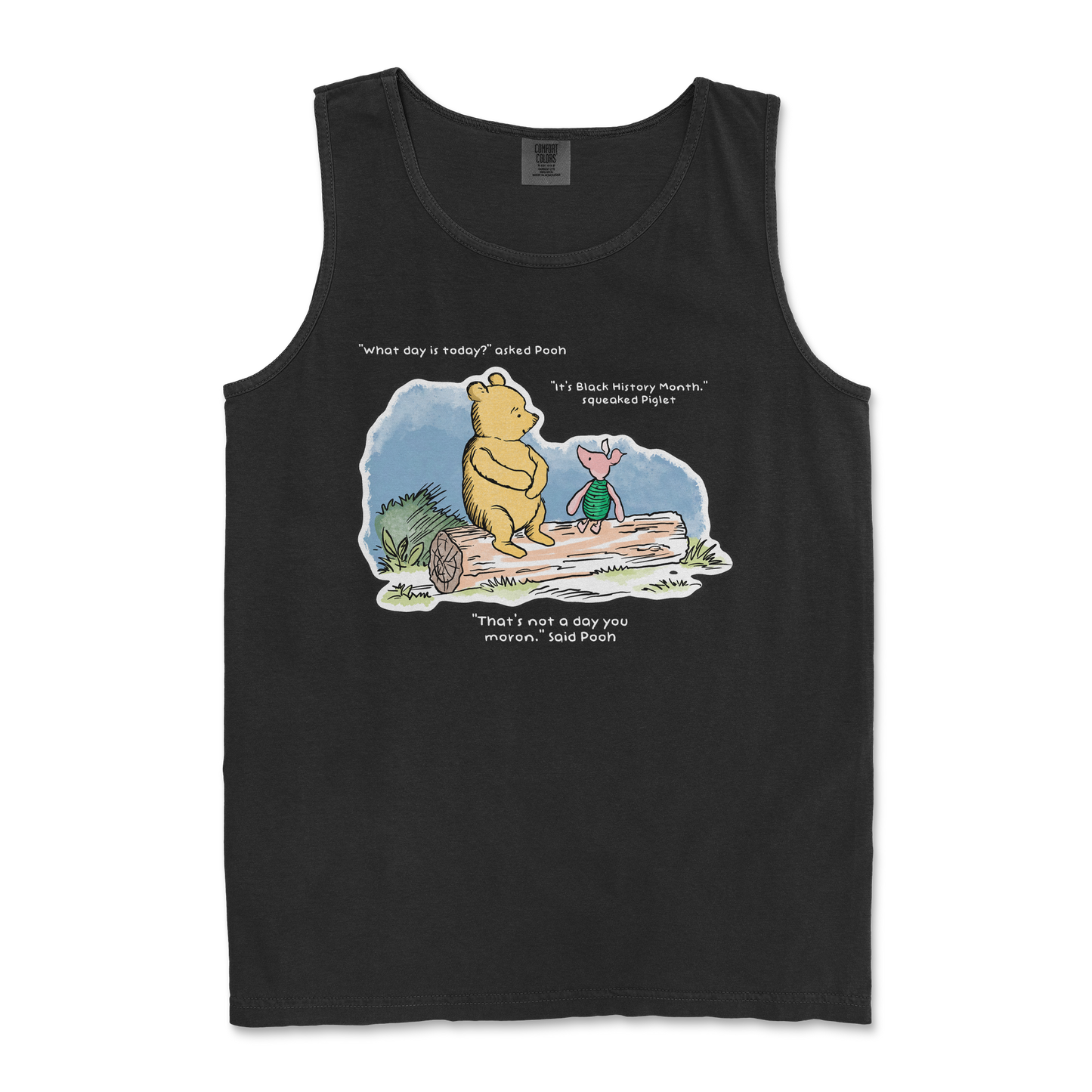 Comfort Colors Tank Top Winnie the Pooh in Black