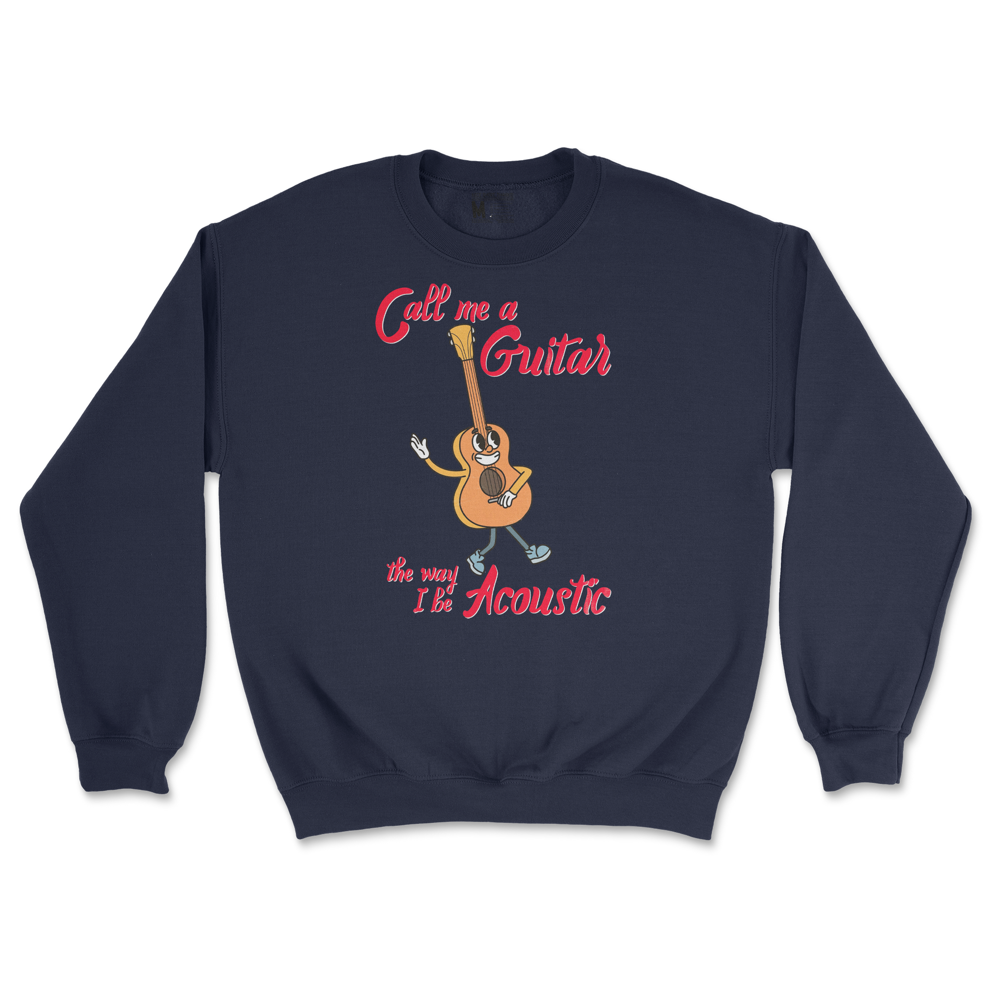 Gildan SoftStyle Crew Neck I Do Be Acoustic  in Navy