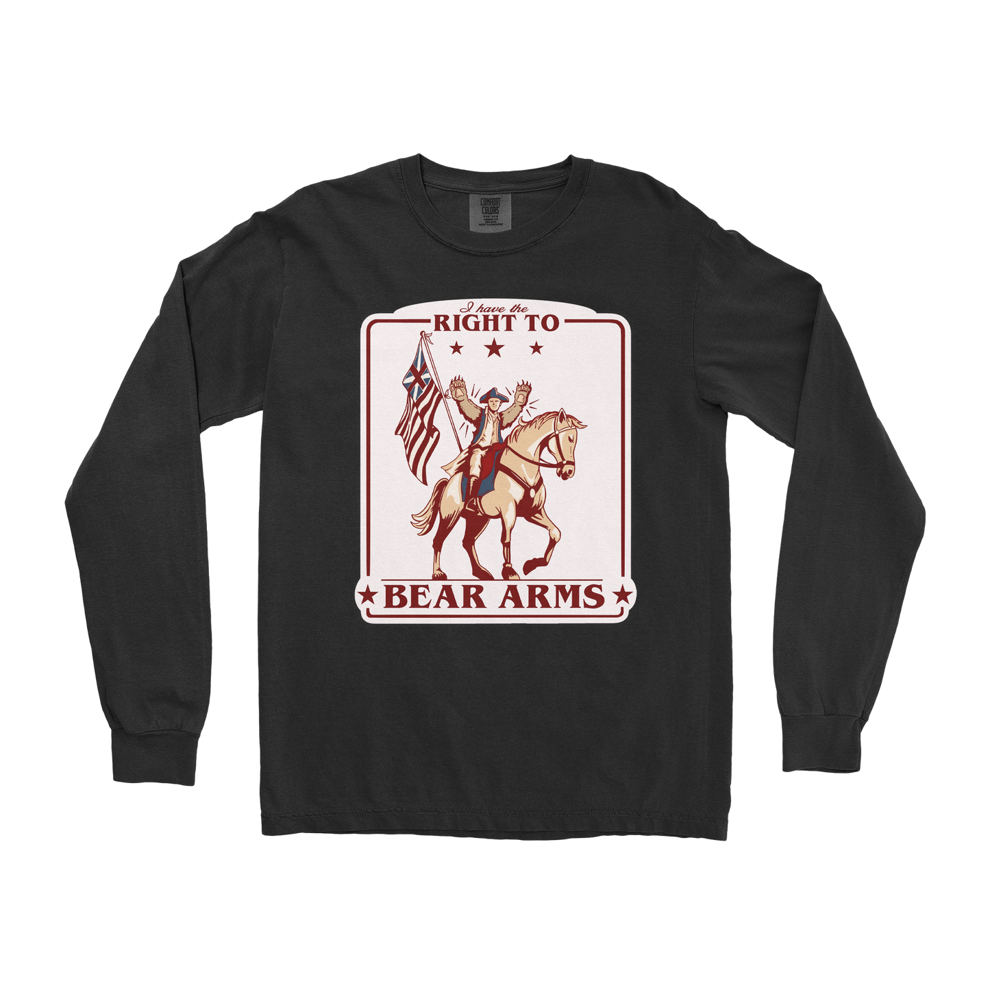 Comfort Colors Long Sleeve Right to Bear Arms in Black