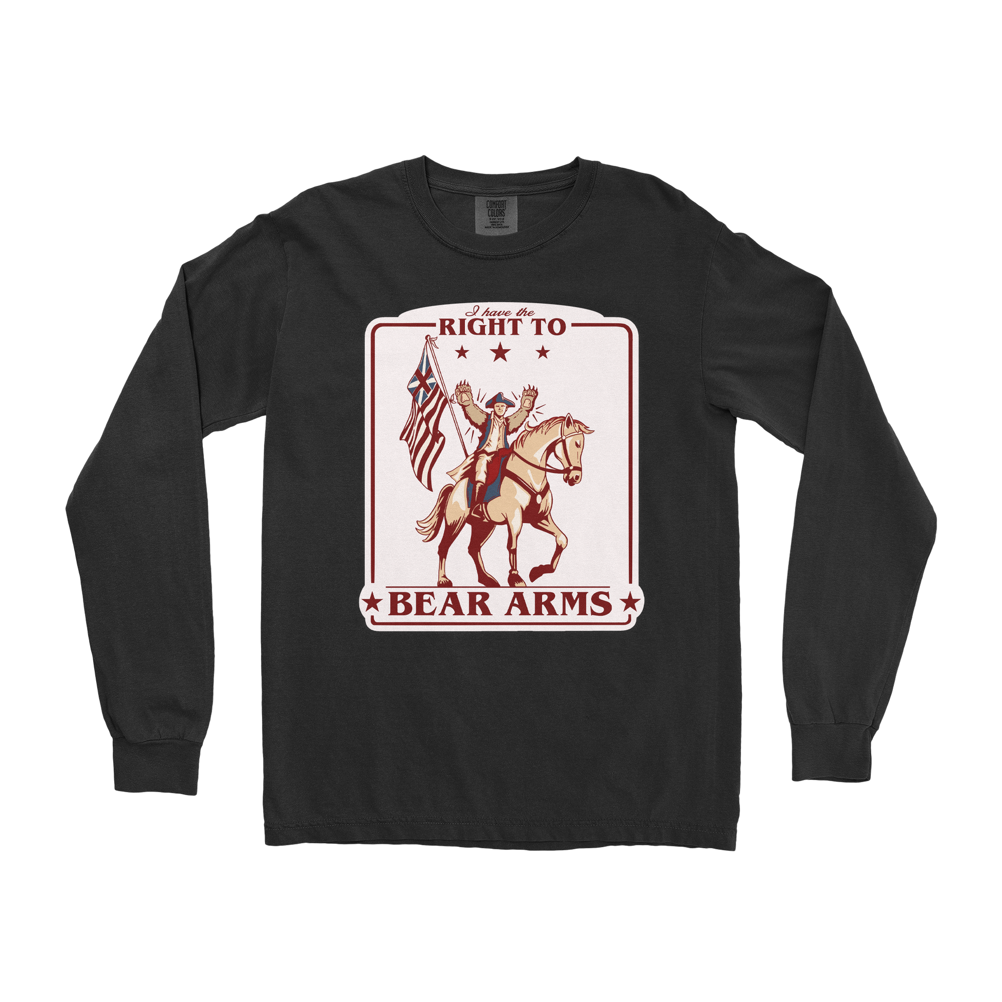 Comfort Colors Long Sleeve Right to Bear Arms in Black