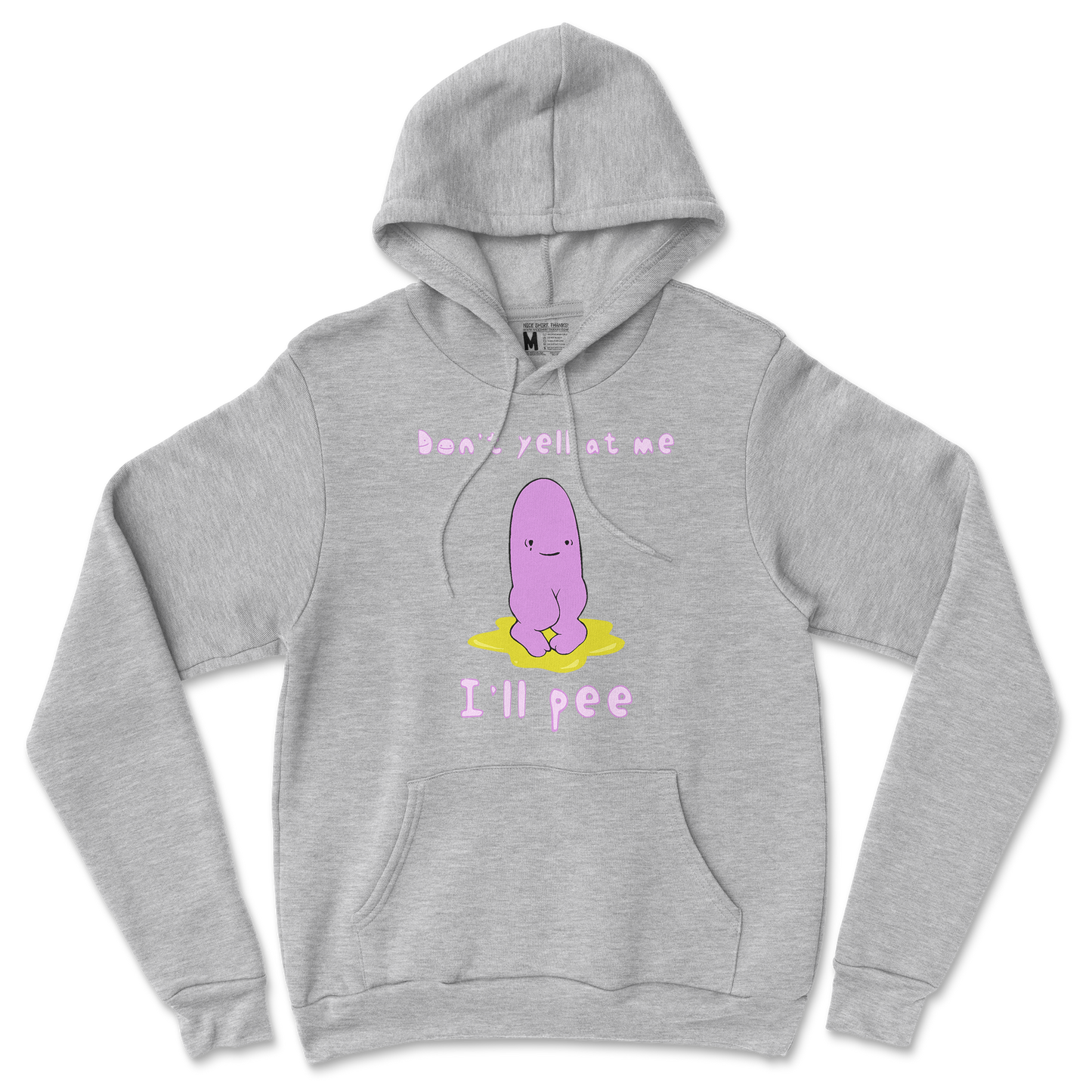 Gildan SoftStyle Hoodie Dont Yell 2 in Sports Grey