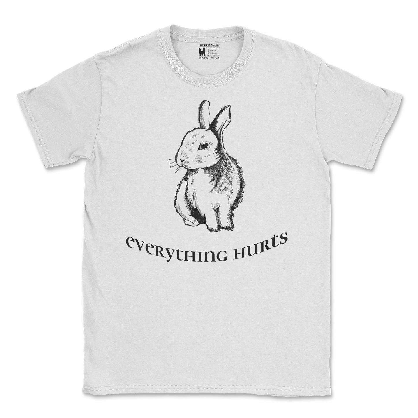 Gildan SoftStyle T-Shirt Everything Hurts in White