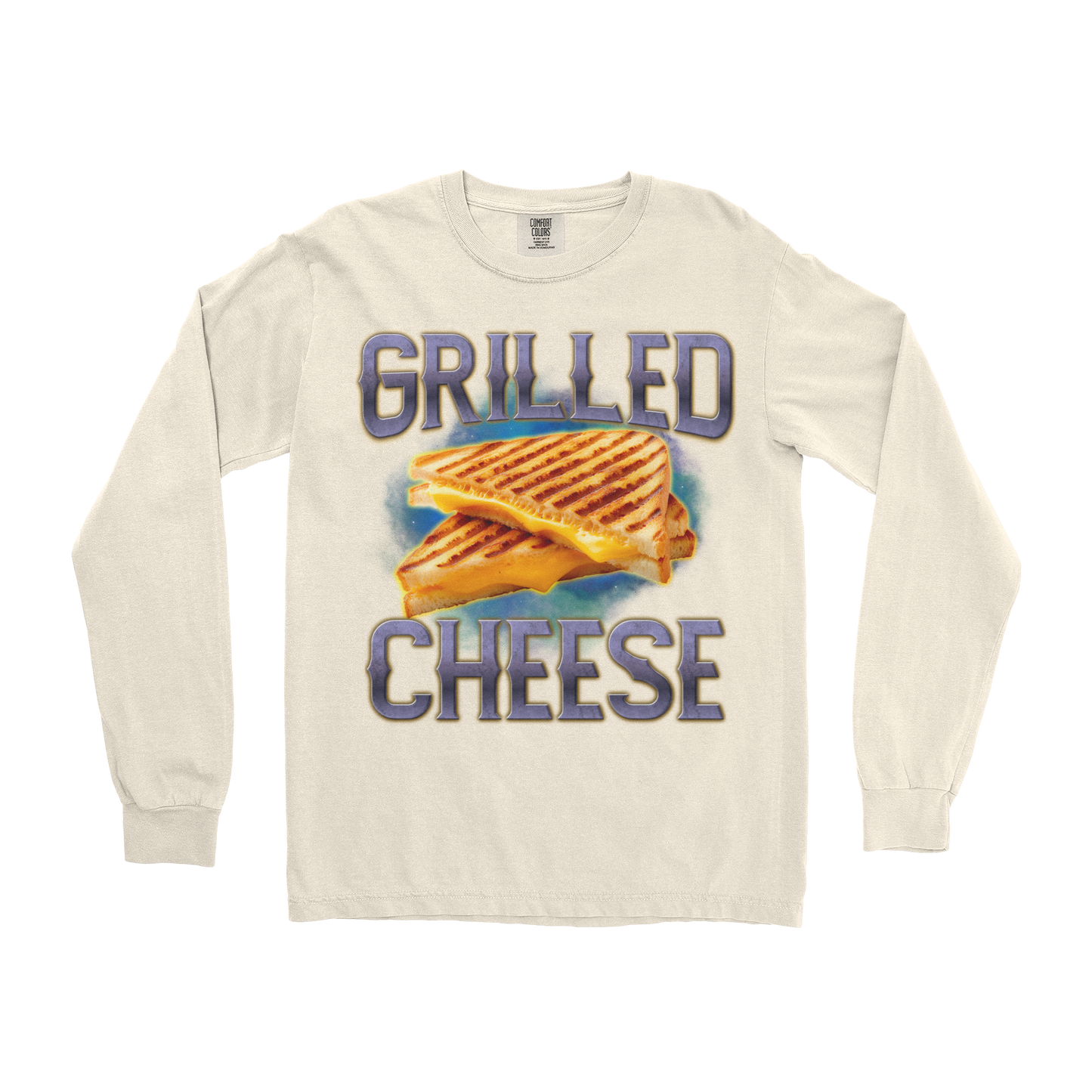 Comfort Colors Long Sleeve Grilled Cheese in Ivory