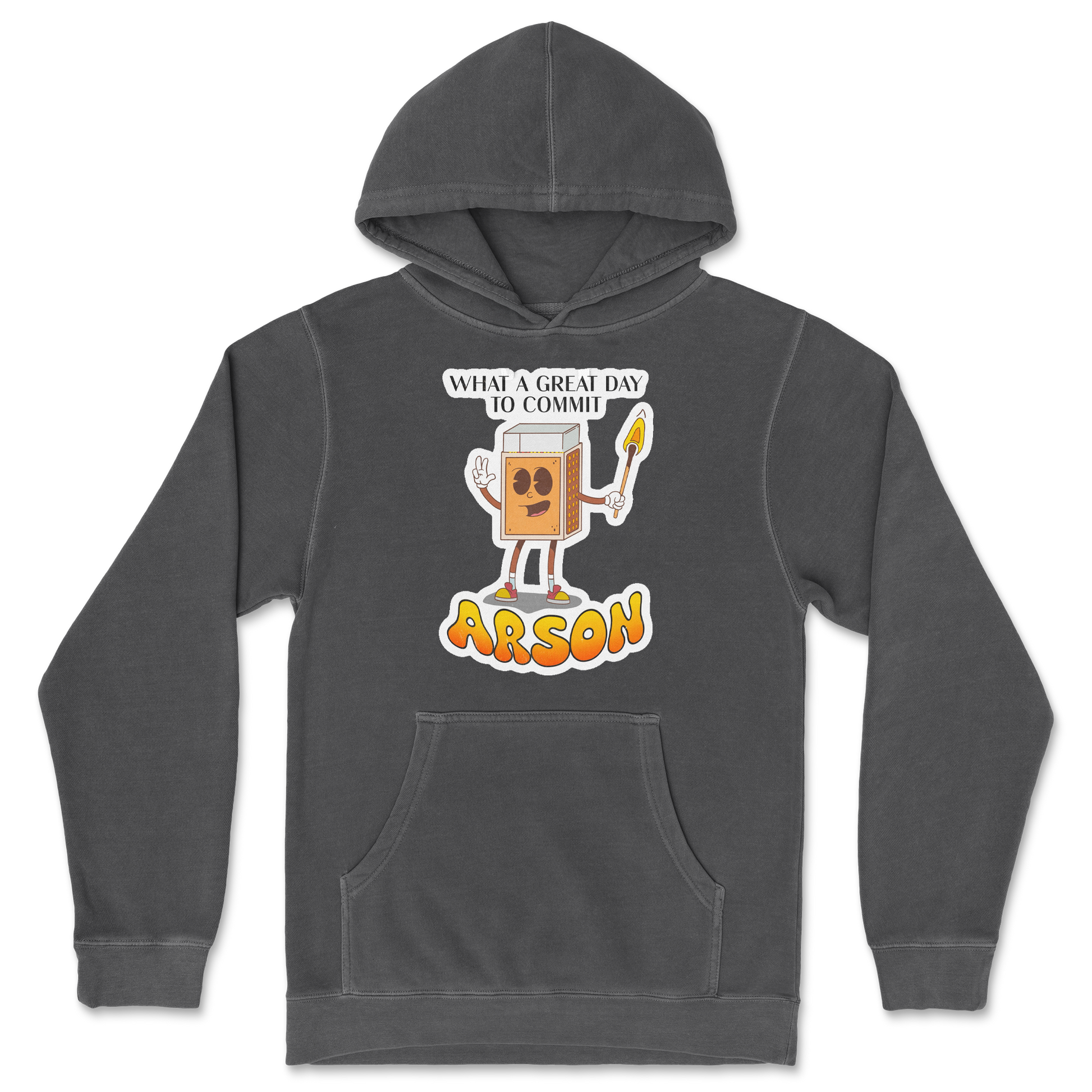 Independent Clothing Co. Hoodie Commit Arson in Black