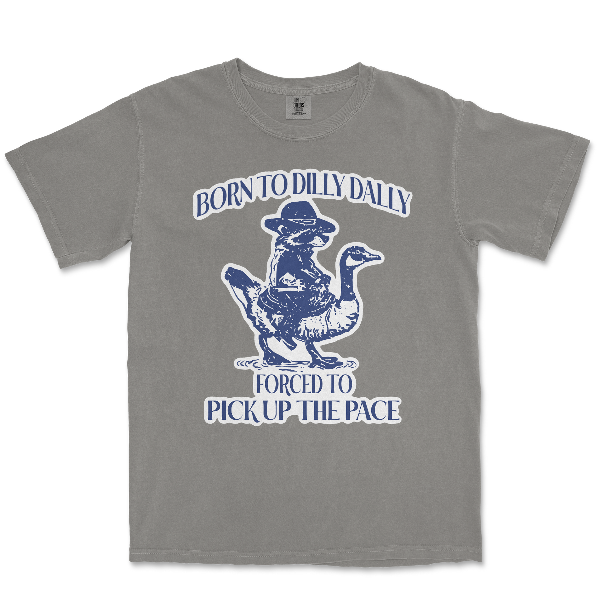 Comfort Colors T-Shirt Dilly Dally  in Grey