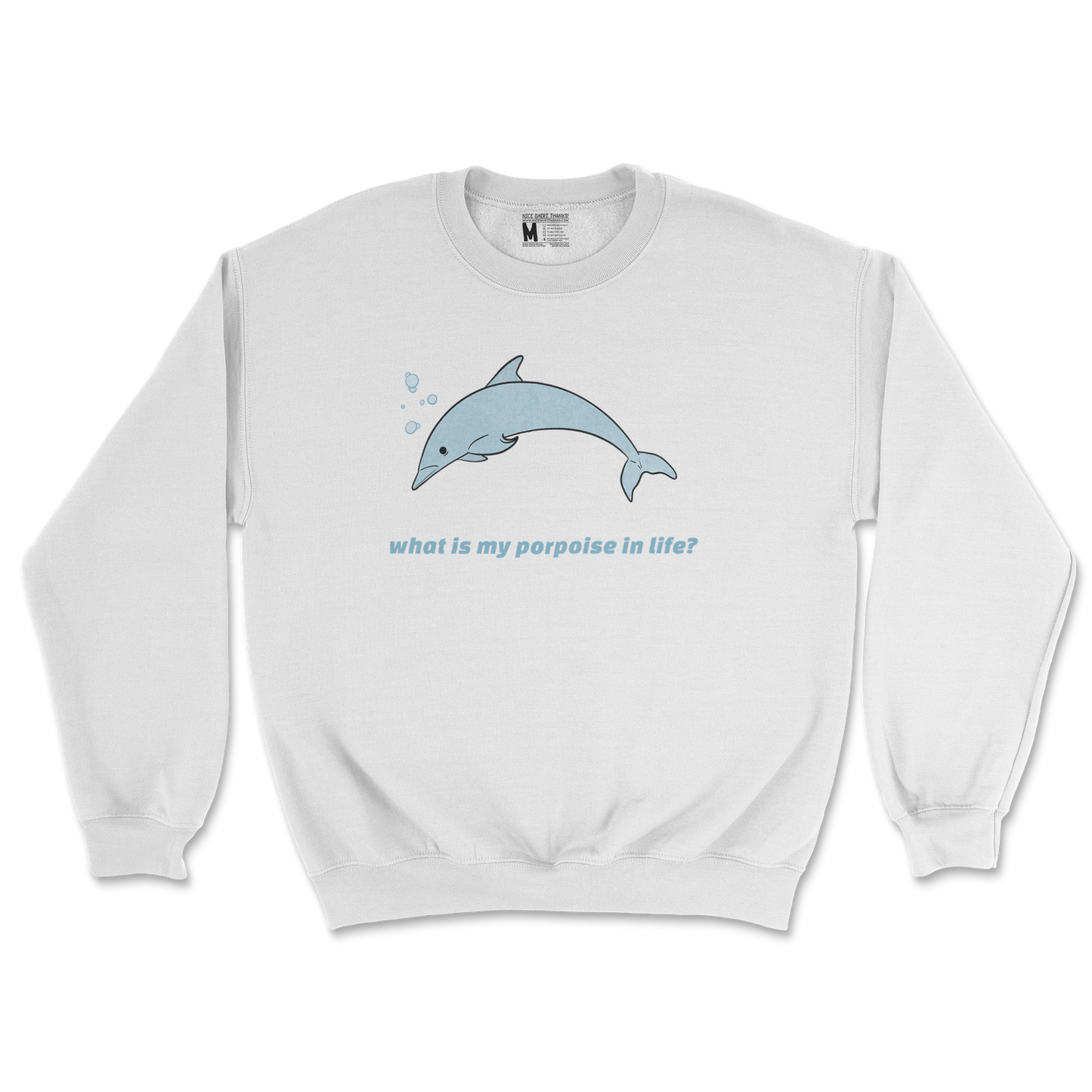 Gildan SoftStyle Crew Neck Porpoise in White