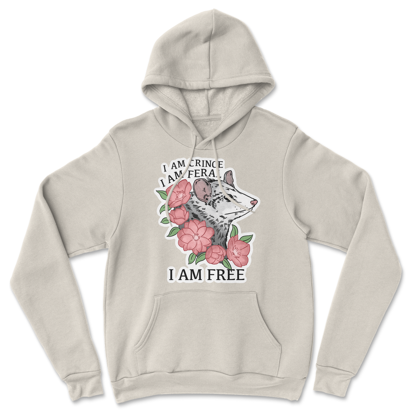 The Nice Shirt Hoodie I Am Cringe in Sand