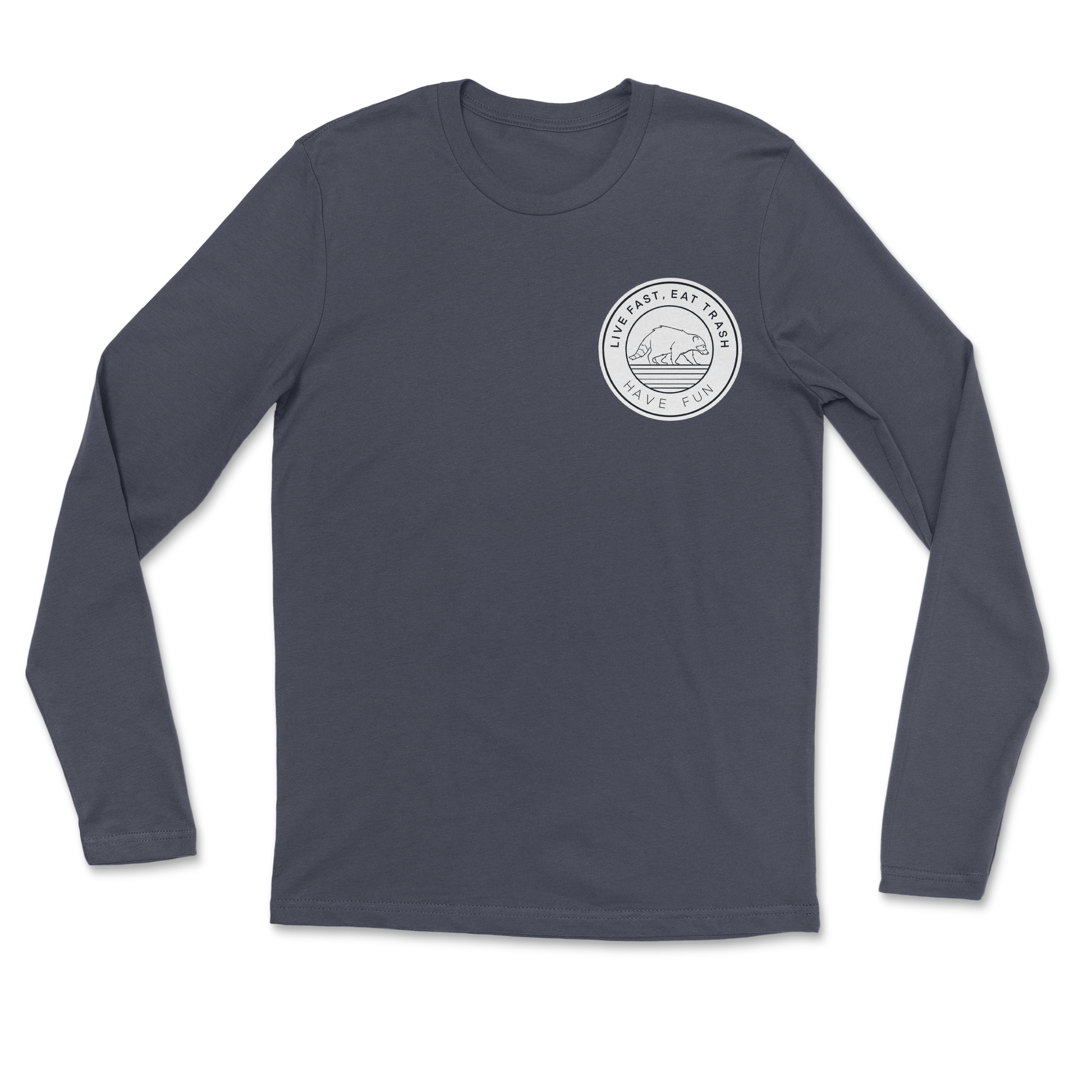 Heavy Blend Long Sleeve Raccoon Logo  in Navy