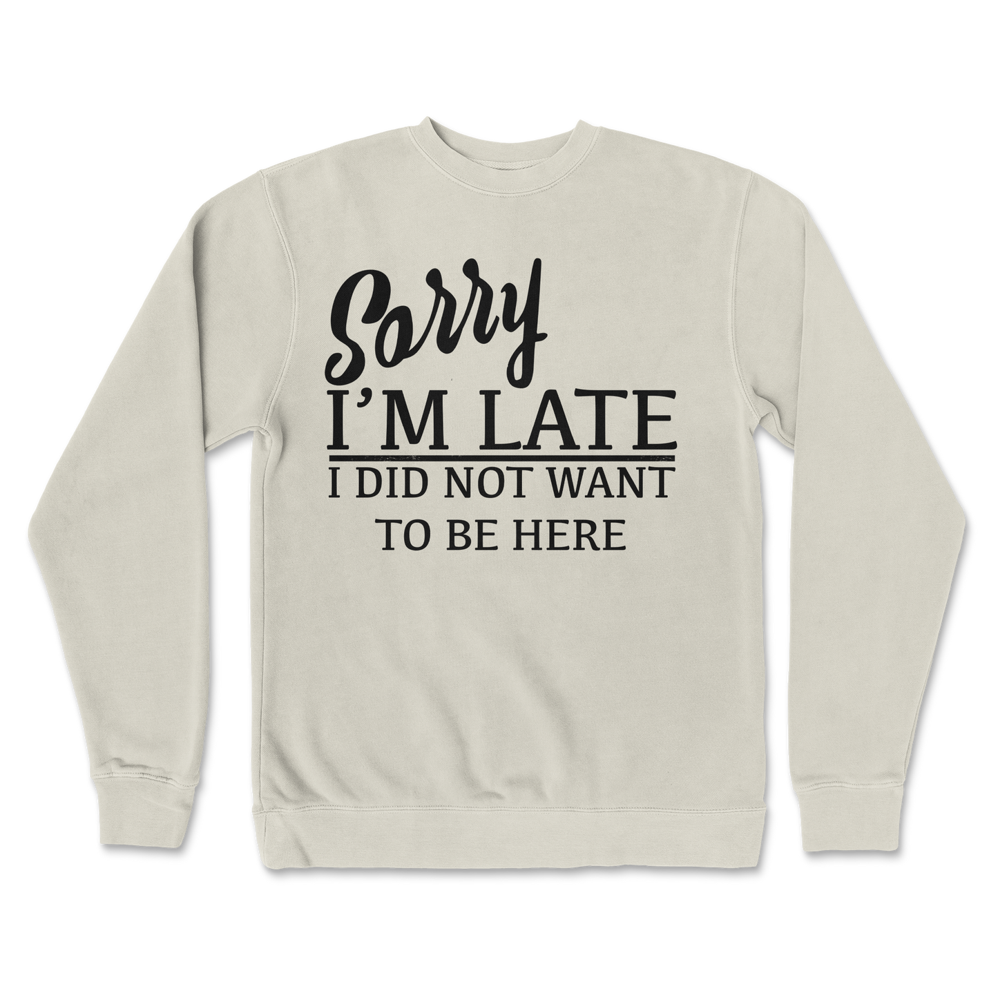 Independent Clothing Co. Crew Neck Late in Bone