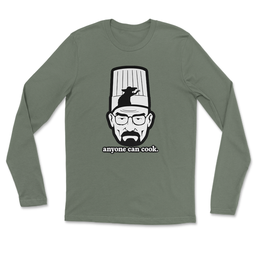 Heavy Blend Long Sleeve Everyone Can Cook in Military Green
