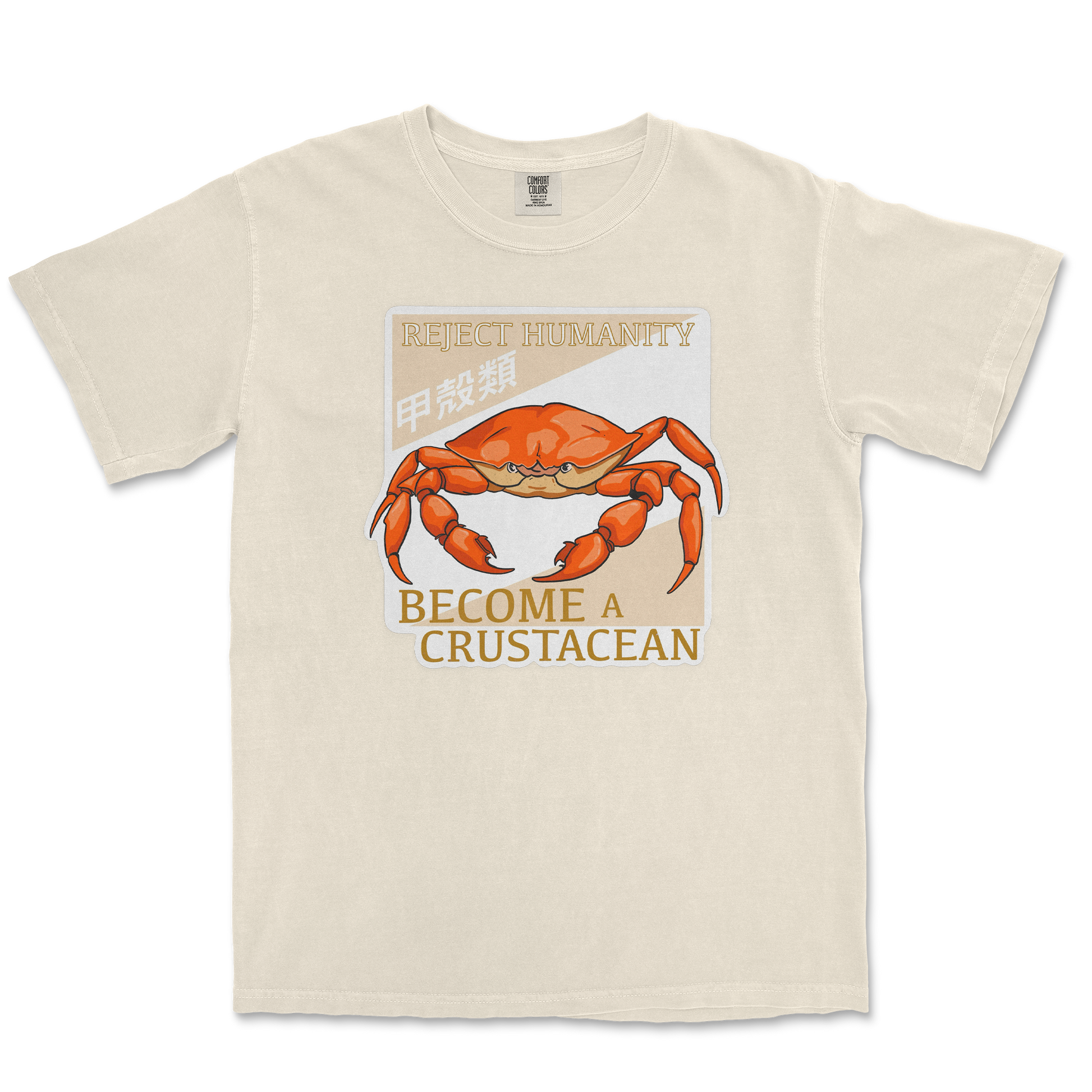 Comfort Colors T-Shirt Embrace the Crab in Ivory