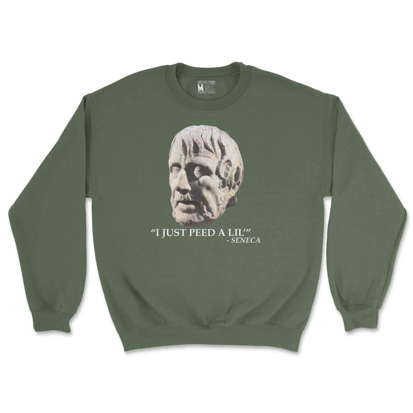 Gildan SoftStyle Crew Neck Seneca Pee in Military Green
