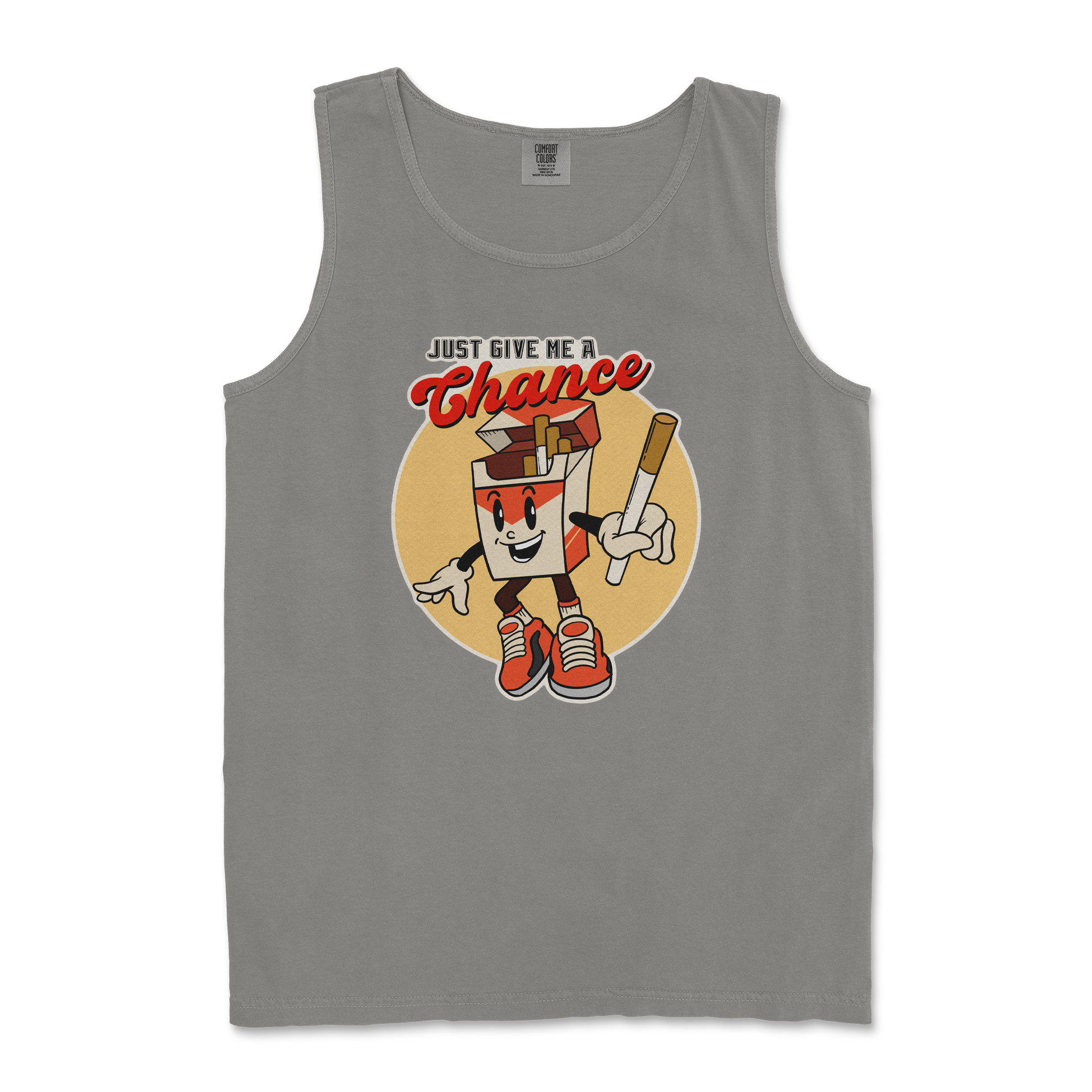 Comfort Colors Tank Top Vintage Cigarette in Grey