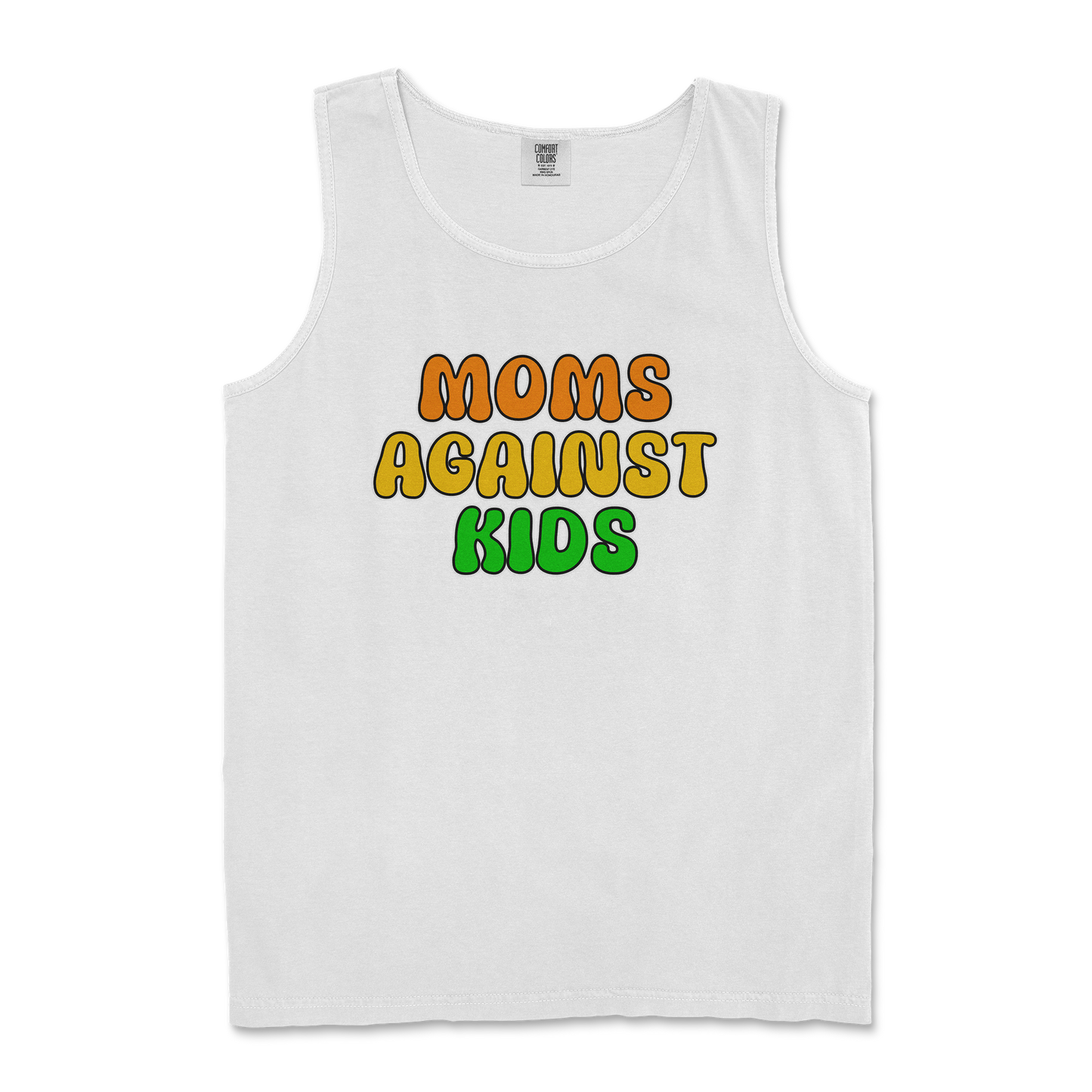 Comfort Colors Tank Top Moms Agianst Kids in White