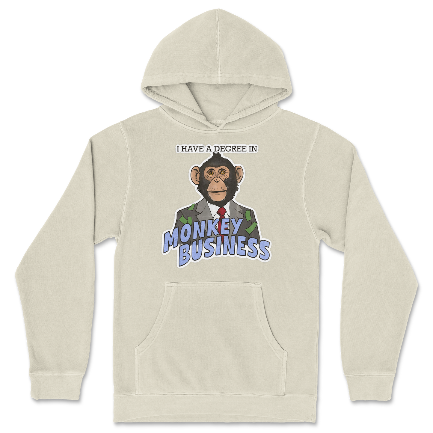 Independent Clothing Co. Hoodie Monkey Business in Ivory